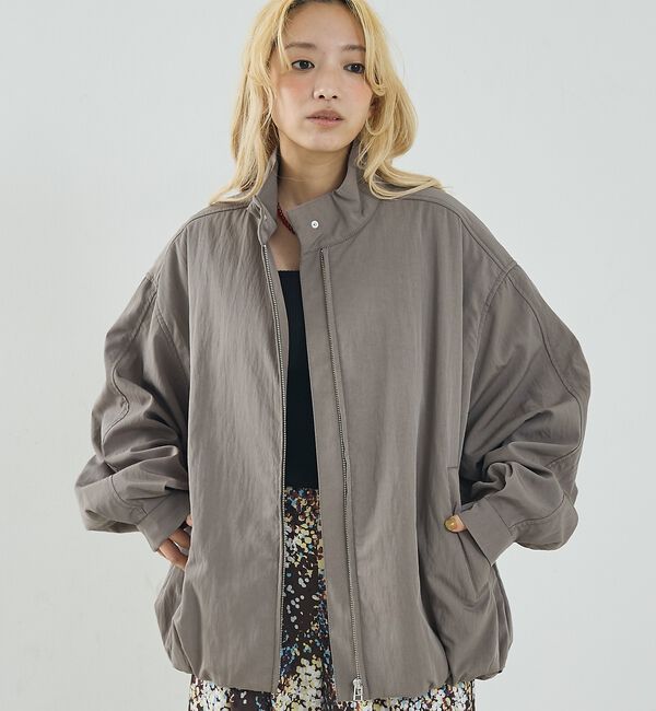 NOMINE「中綿 ドルマン ボリューム ブルゾン」|ブルゾン・スタジャン|