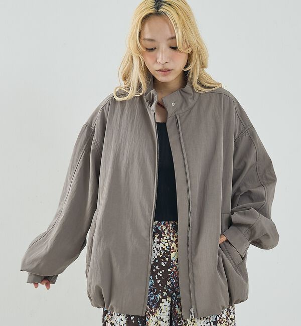 NOMINE「中綿 ドルマン ボリューム ブルゾン」|ブルゾン・スタジャン|