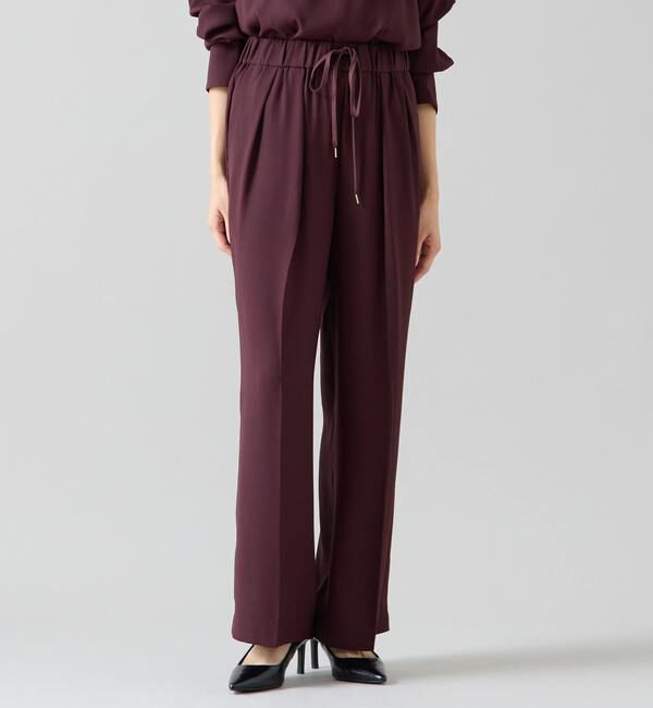 TIARA「バックサテンドロストパンツ（セットアップ可）」|その他|ブラウン