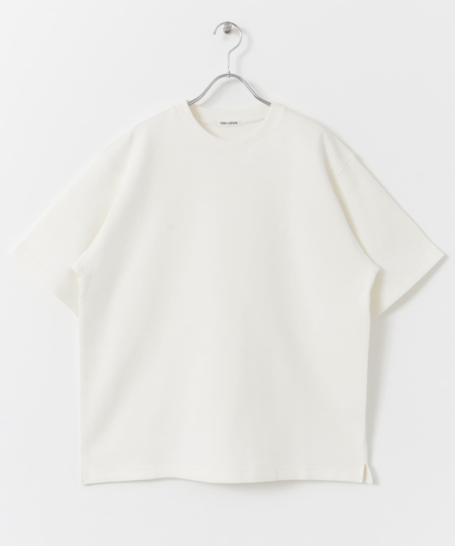 URBAN RESEARCH DOORS「FORK&SPOON　ストレッチダンボールショートスリーブTシャツ」|Tシャツ・カットソー|
