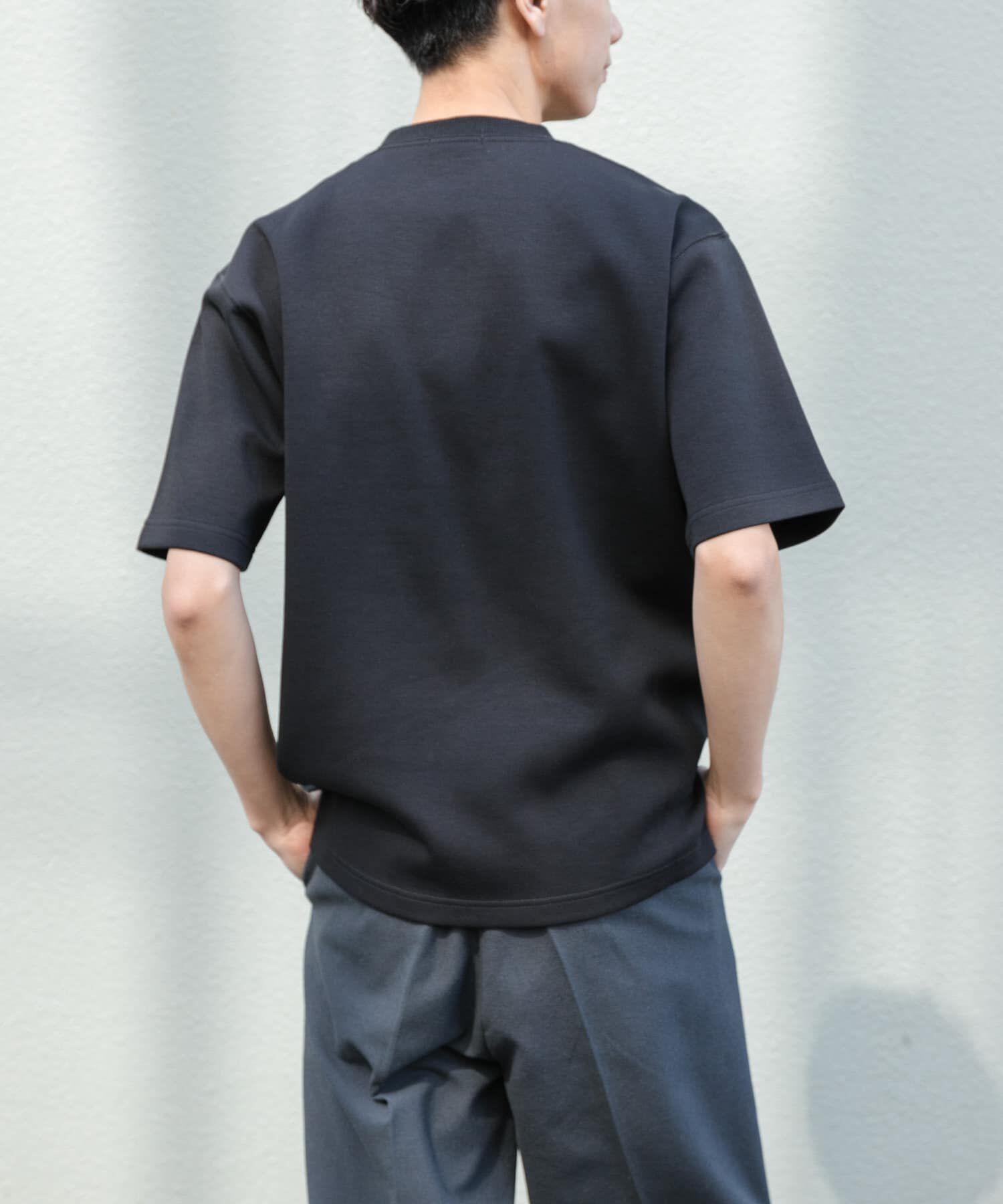 URBAN RESEARCH DOORS「FORK&SPOON　ストレッチダンボールショートスリーブTシャツ」|Tシャツ・カットソー|