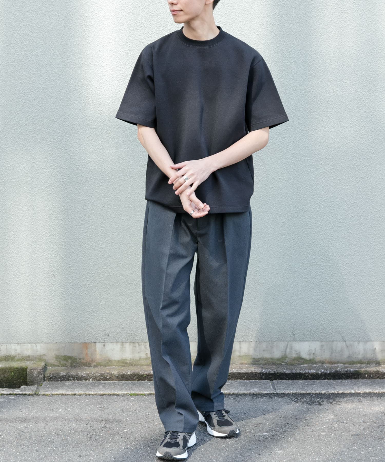 URBAN RESEARCH DOORS「FORK&SPOON　ストレッチダンボールショートスリーブTシャツ」|Tシャツ・カットソー|