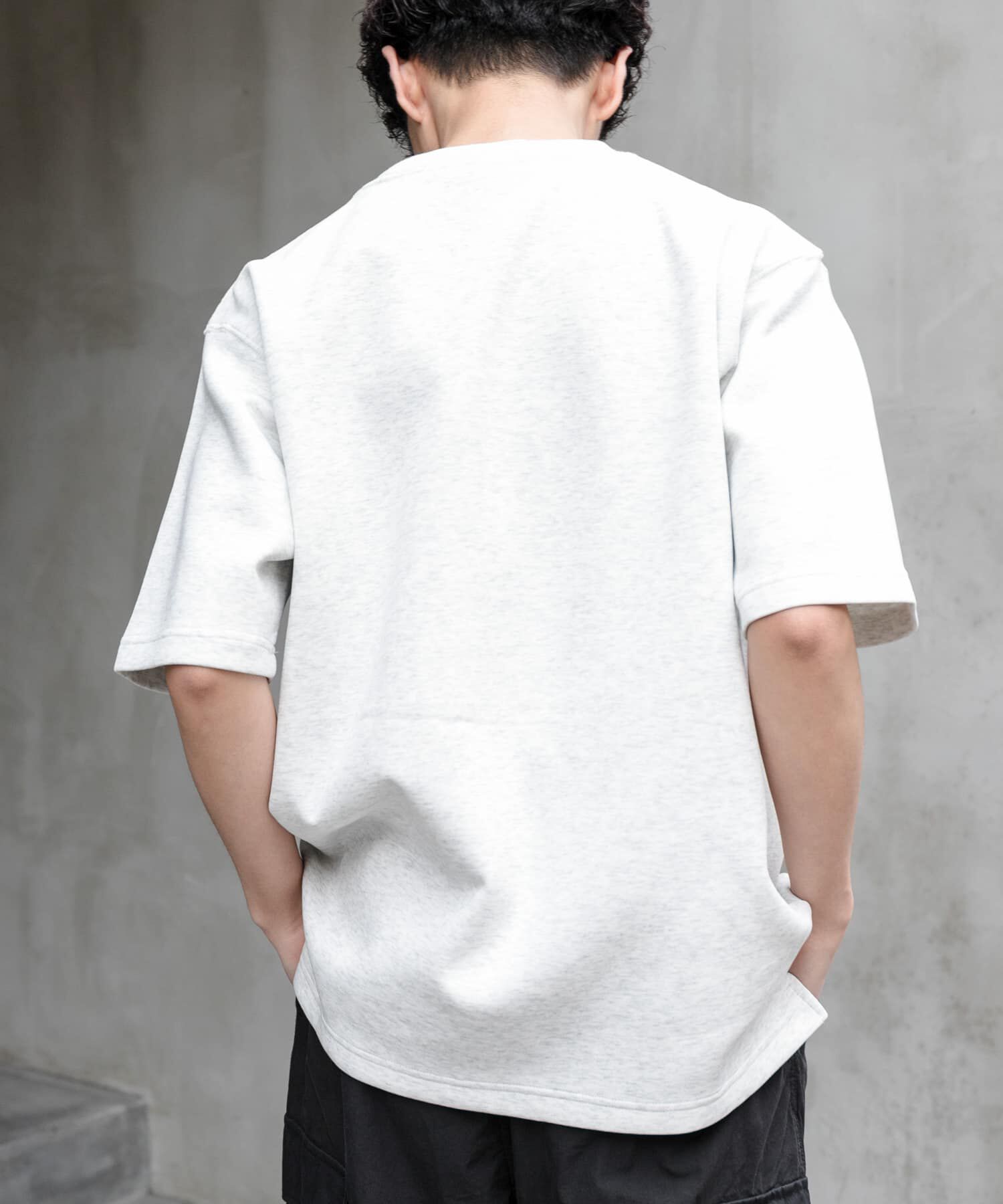 URBAN RESEARCH DOORS「FORK&SPOON　ストレッチダンボールショートスリーブTシャツ」|Tシャツ・カットソー|