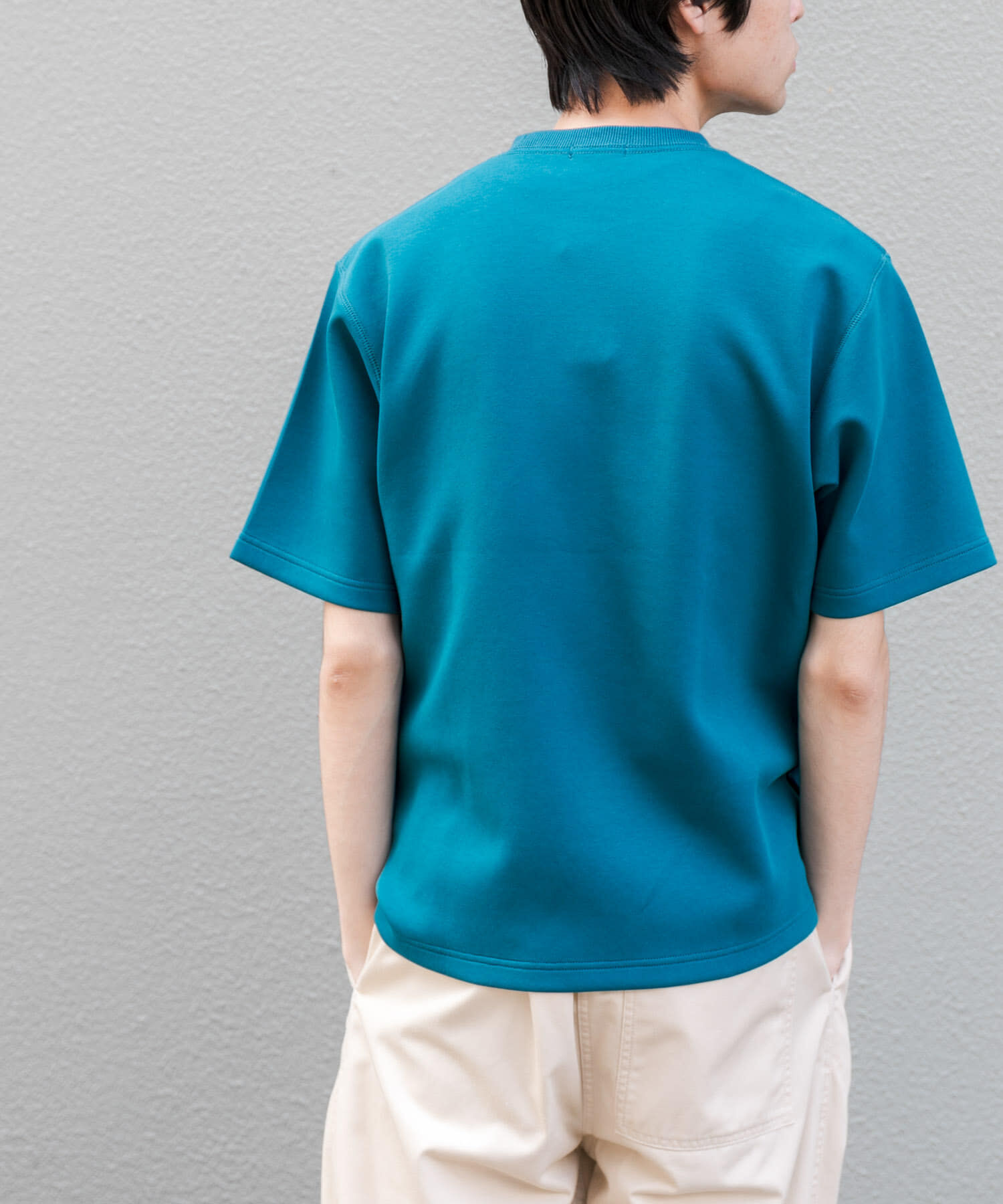 URBAN RESEARCH DOORS「FORK&SPOON　ストレッチダンボールショートスリーブTシャツ」|Tシャツ・カットソー|