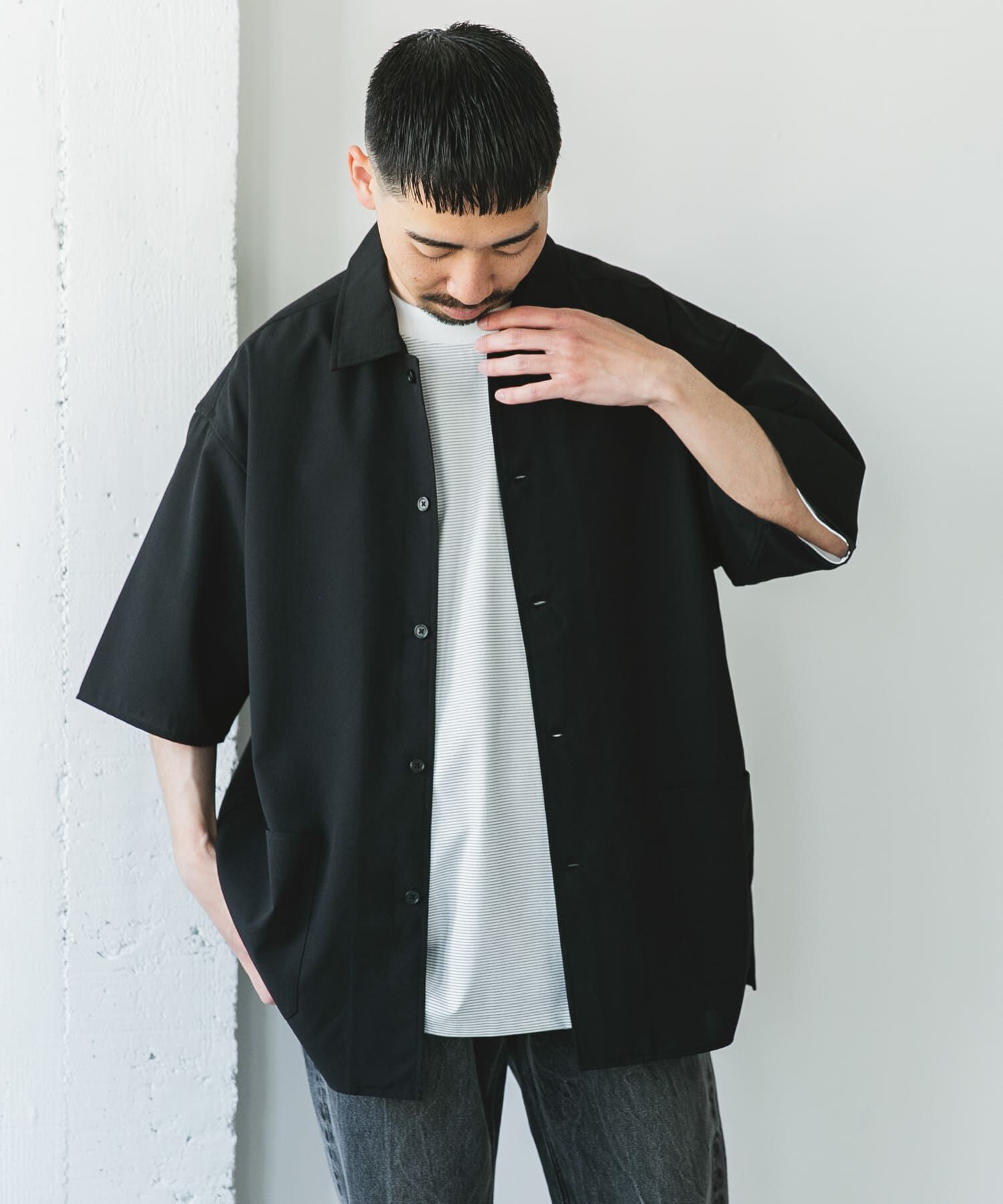 URBAN RESEARCH DOORS「『XLサイズ/WEB限定』『UR TECH DRYLUXE』SHORT-SLEEVE SHIRTS」|シャツ・ブラウス|