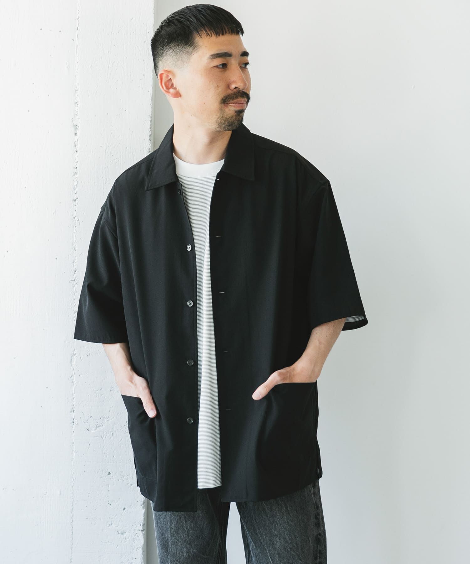 URBAN RESEARCH DOORS「『XLサイズ/WEB限定』『UR TECH DRYLUXE』SHORT-SLEEVE SHIRTS」|シャツ・ブラウス|