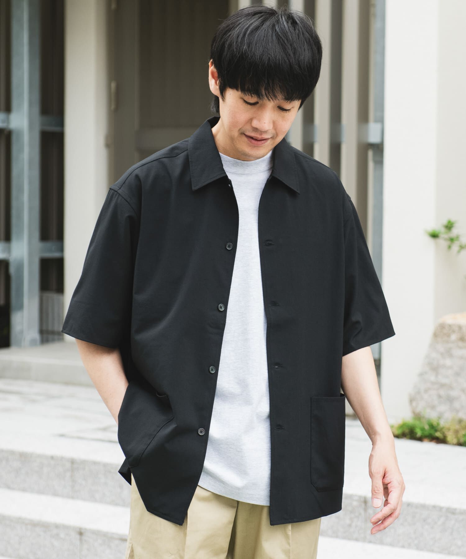 URBAN RESEARCH DOORS「『XLサイズ/WEB限定』『UR TECH DRYLUXE』SHORT-SLEEVE SHIRTS」|シャツ・ブラウス|