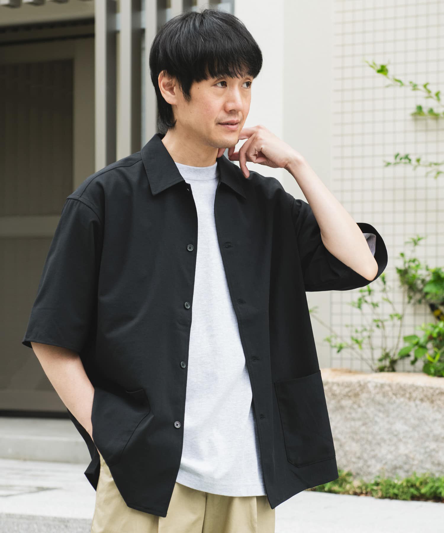 URBAN RESEARCH DOORS「『XLサイズ/WEB限定』『UR TECH DRYLUXE』SHORT-SLEEVE SHIRTS」|シャツ・ブラウス|