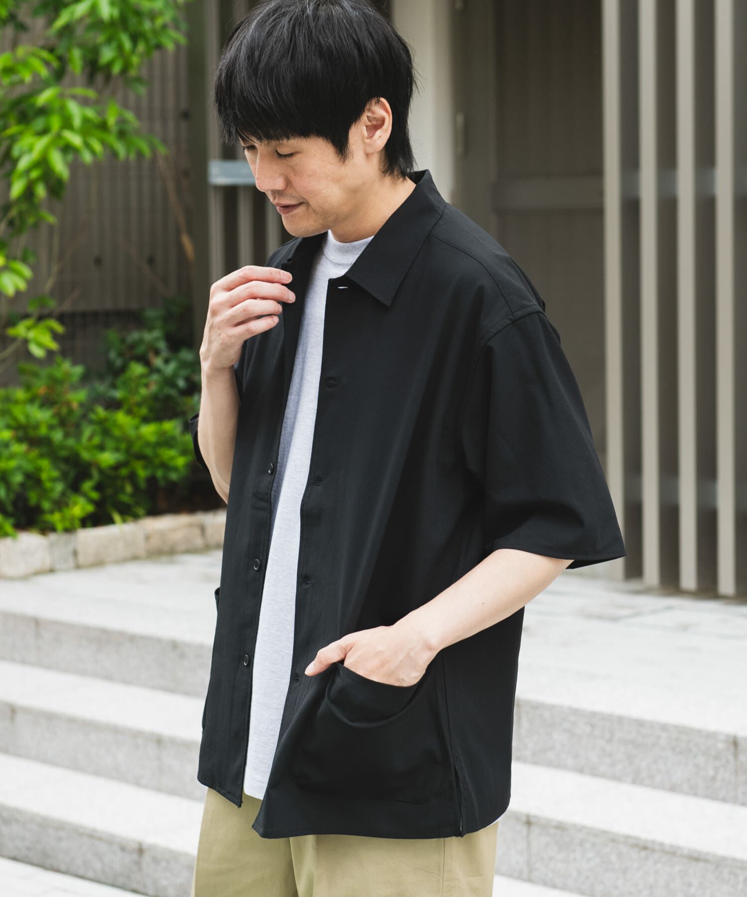 URBAN RESEARCH DOORS「『XLサイズ/WEB限定』『UR TECH DRYLUXE』SHORT-SLEEVE SHIRTS」|シャツ・ブラウス|