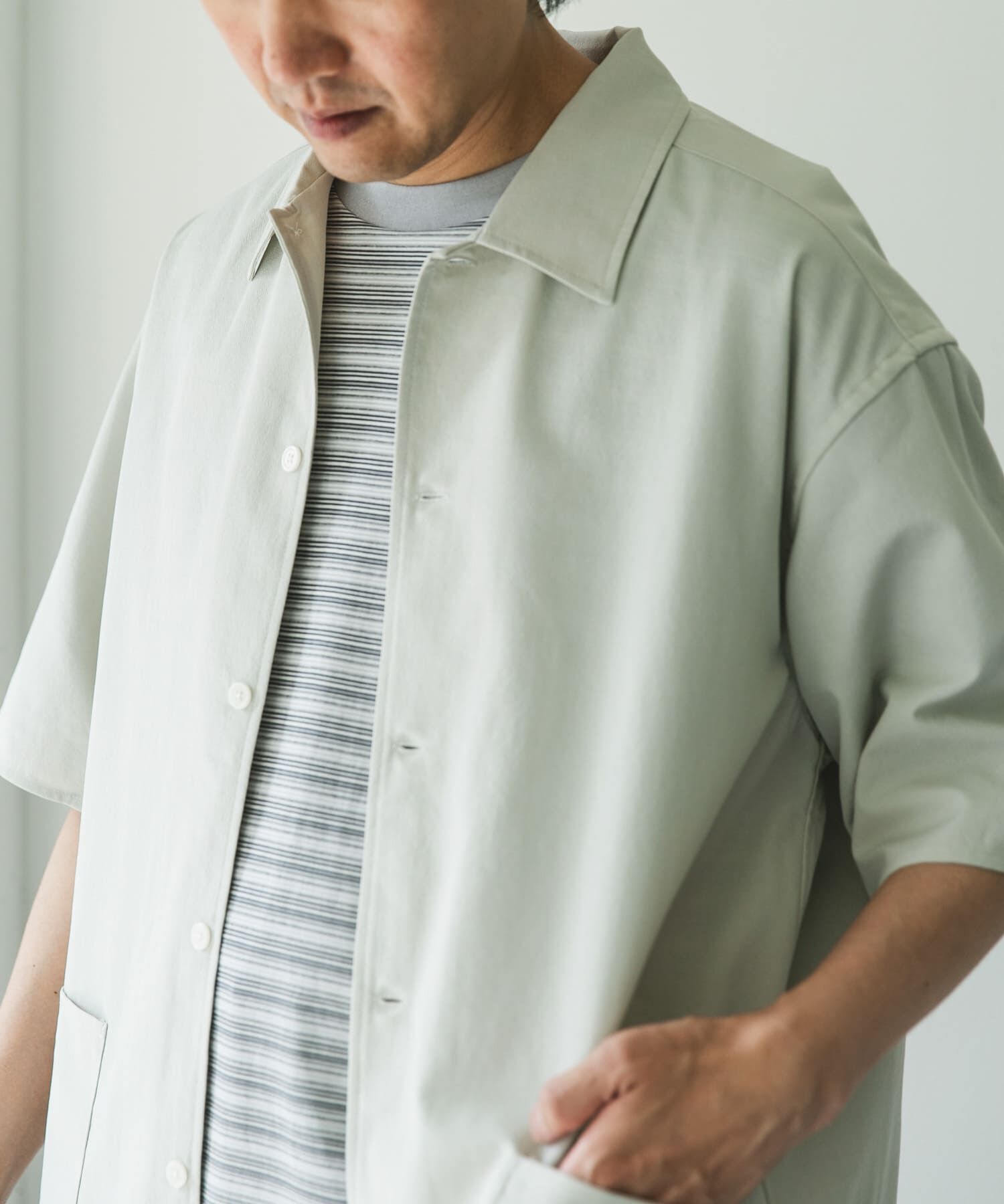 URBAN RESEARCH DOORS「『XLサイズ/WEB限定』『UR TECH DRYLUXE』SHORT-SLEEVE SHIRTS」|シャツ・ブラウス|