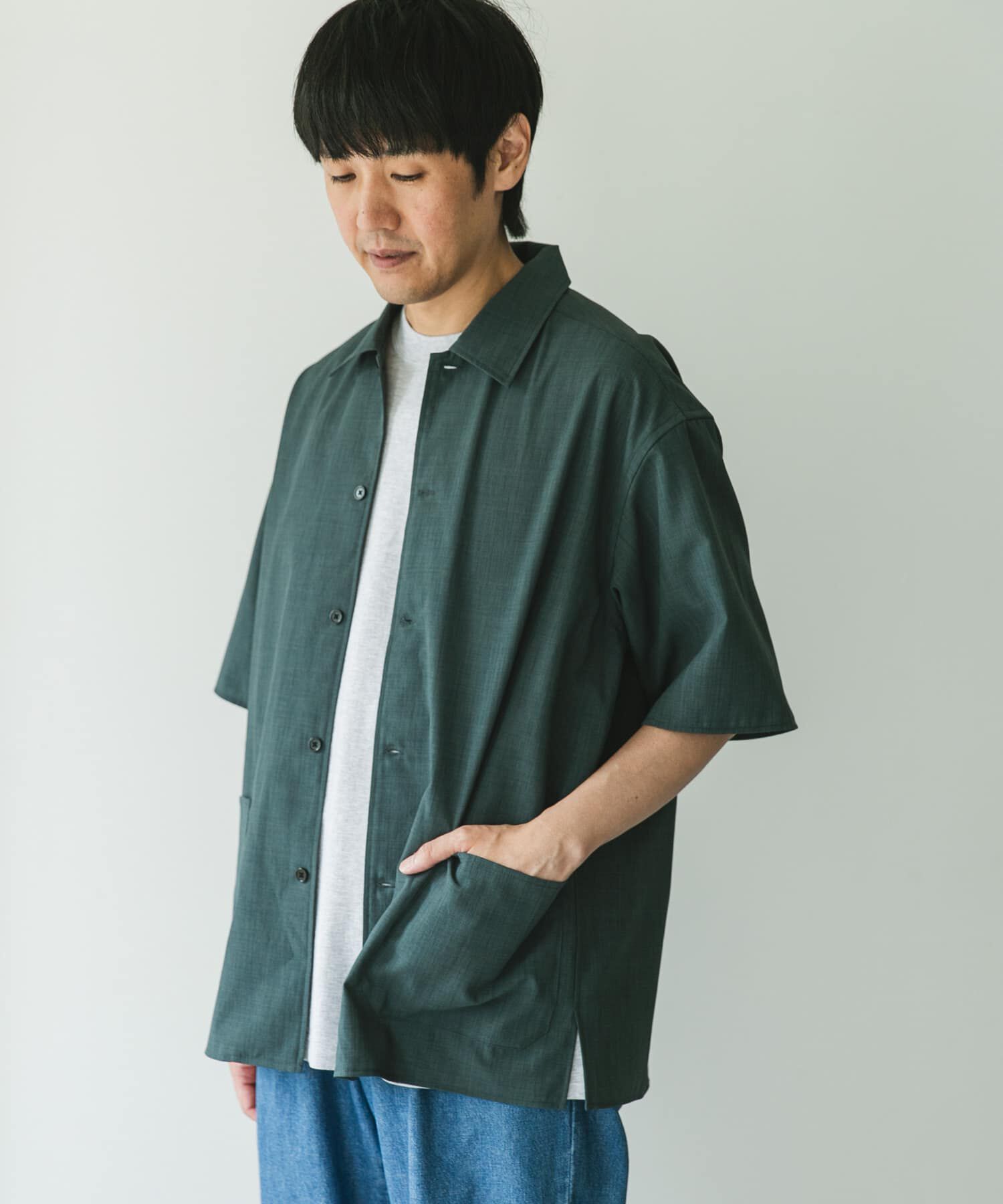 URBAN RESEARCH DOORS「『XLサイズ/WEB限定』『UR TECH DRYLUXE』SHORT-SLEEVE SHIRTS」|シャツ・ブラウス|