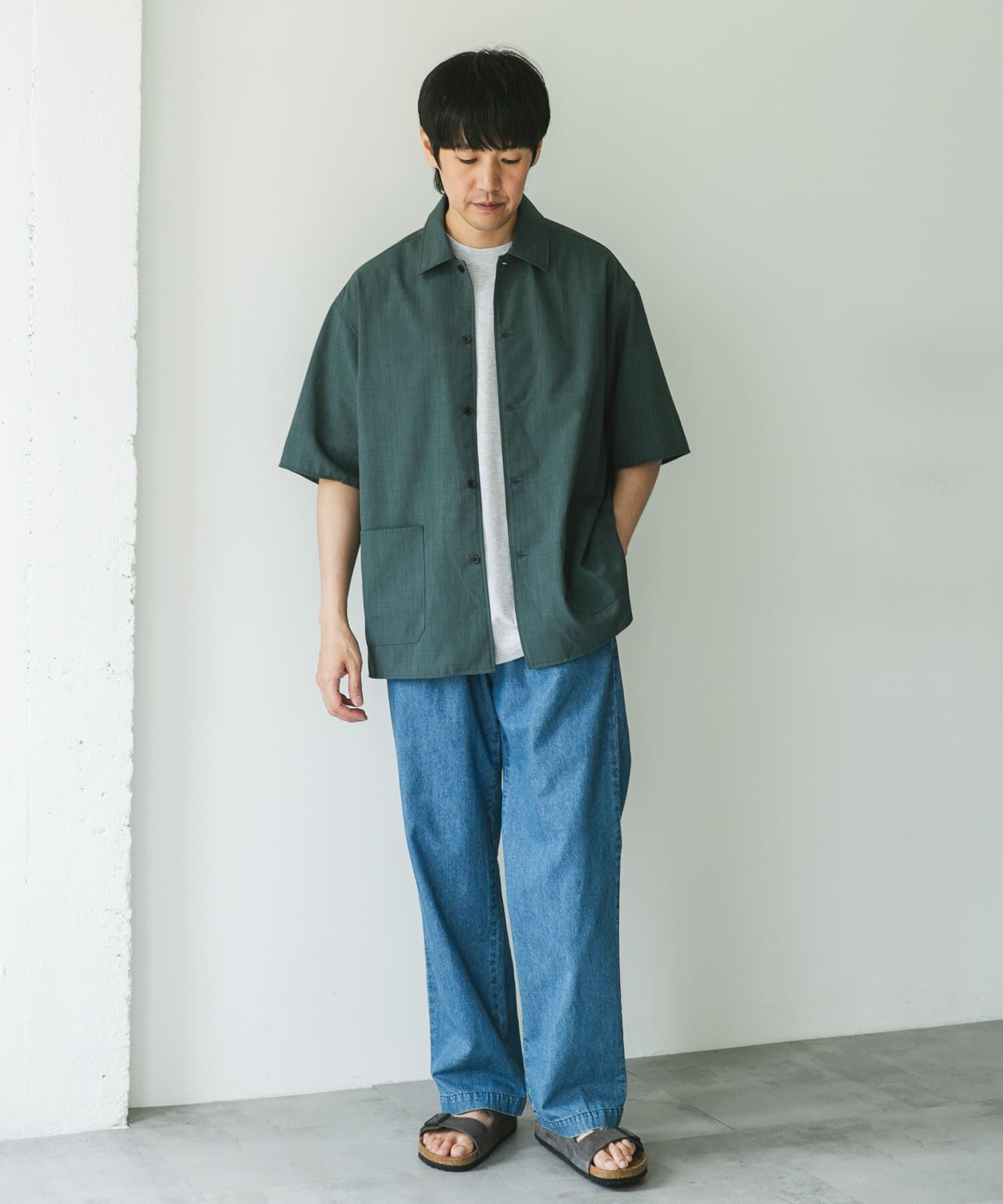 URBAN RESEARCH DOORS「『XLサイズ/WEB限定』『UR TECH DRYLUXE』SHORT-SLEEVE SHIRTS」|シャツ・ブラウス|