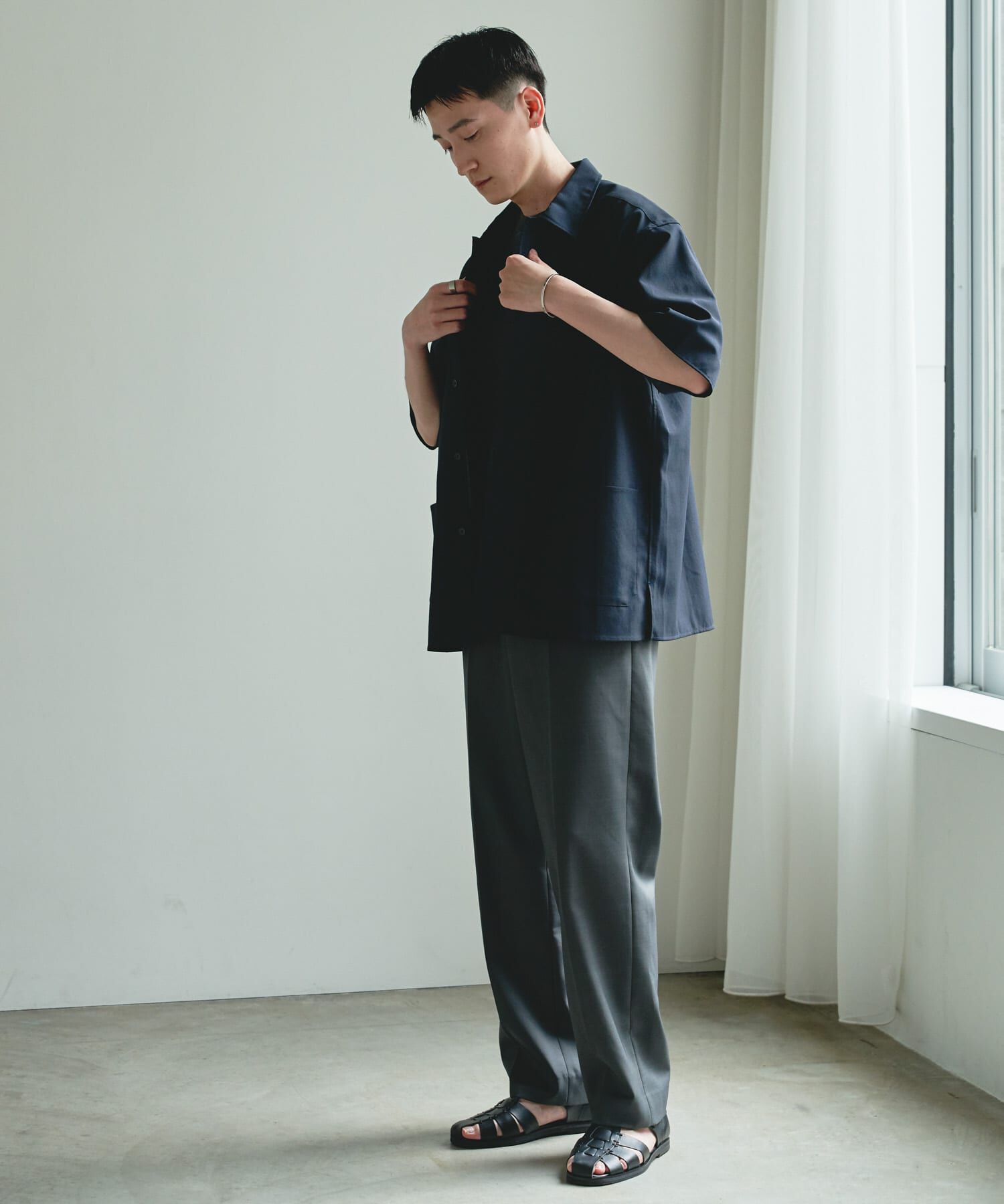 URBAN RESEARCH DOORS「『XLサイズ/WEB限定』『UR TECH DRYLUXE』SHORT-SLEEVE SHIRTS」|シャツ・ブラウス|