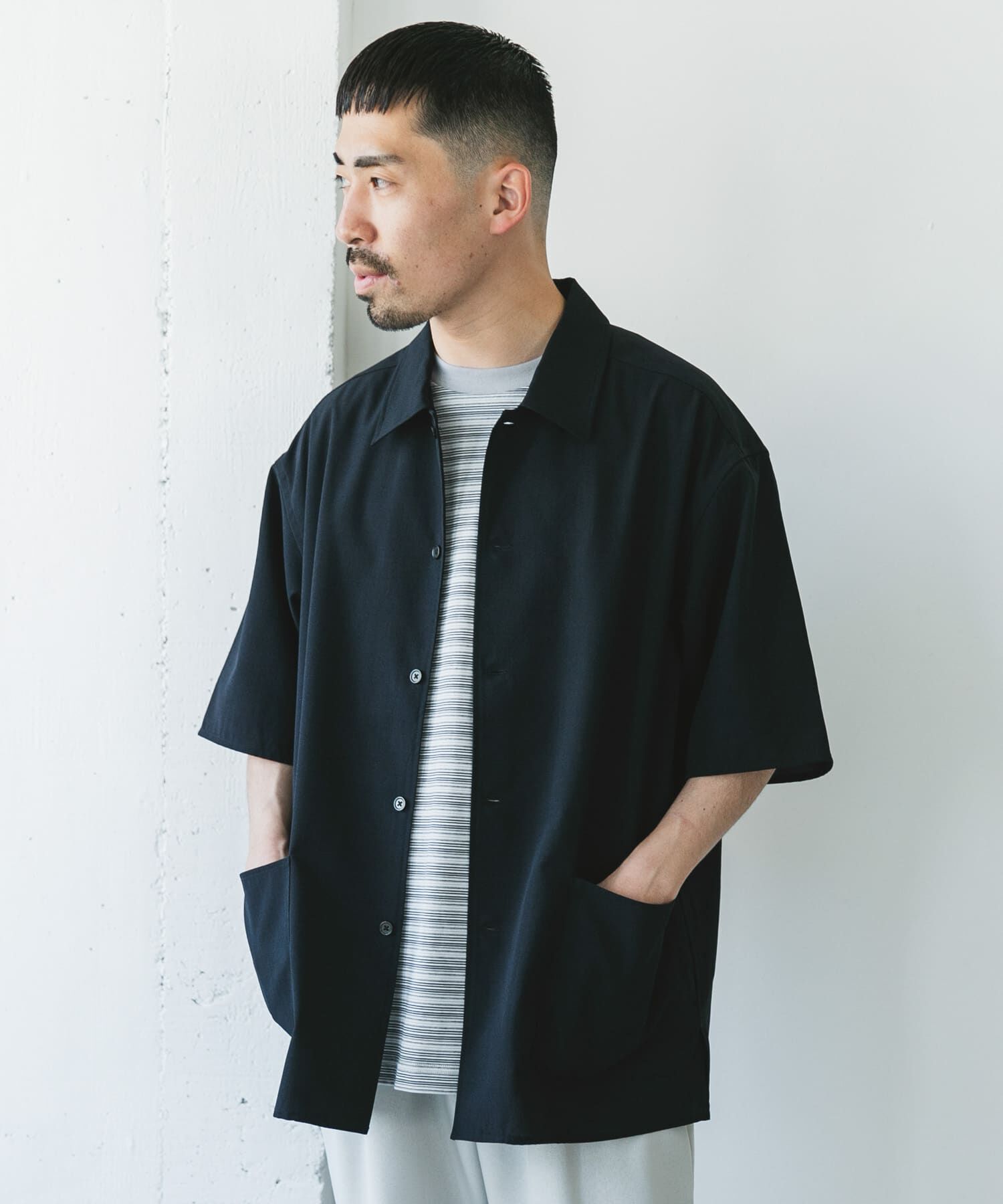 URBAN RESEARCH DOORS「『XLサイズ/WEB限定』『UR TECH DRYLUXE』SHORT-SLEEVE SHIRTS」|シャツ・ブラウス|
