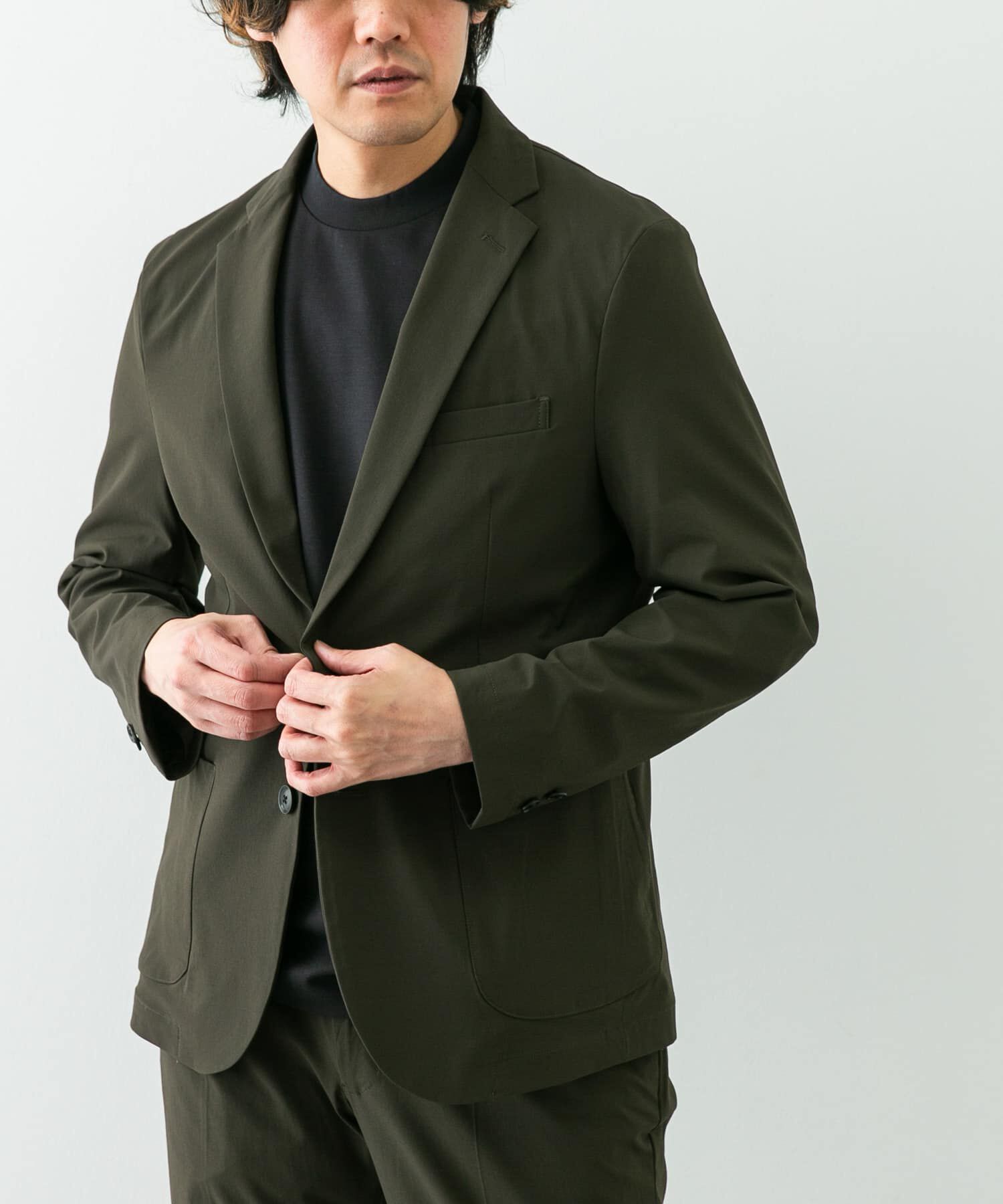 URBAN RESEARCH DOORS「『ｲｰｼﾞｰｹｱ』LIFE STYLE TAILOR ﾘｯﾌﾟｽﾄｯﾌﾟﾅｲﾛﾝｽﾄﾚｯﾁ 」|その他|カーキ