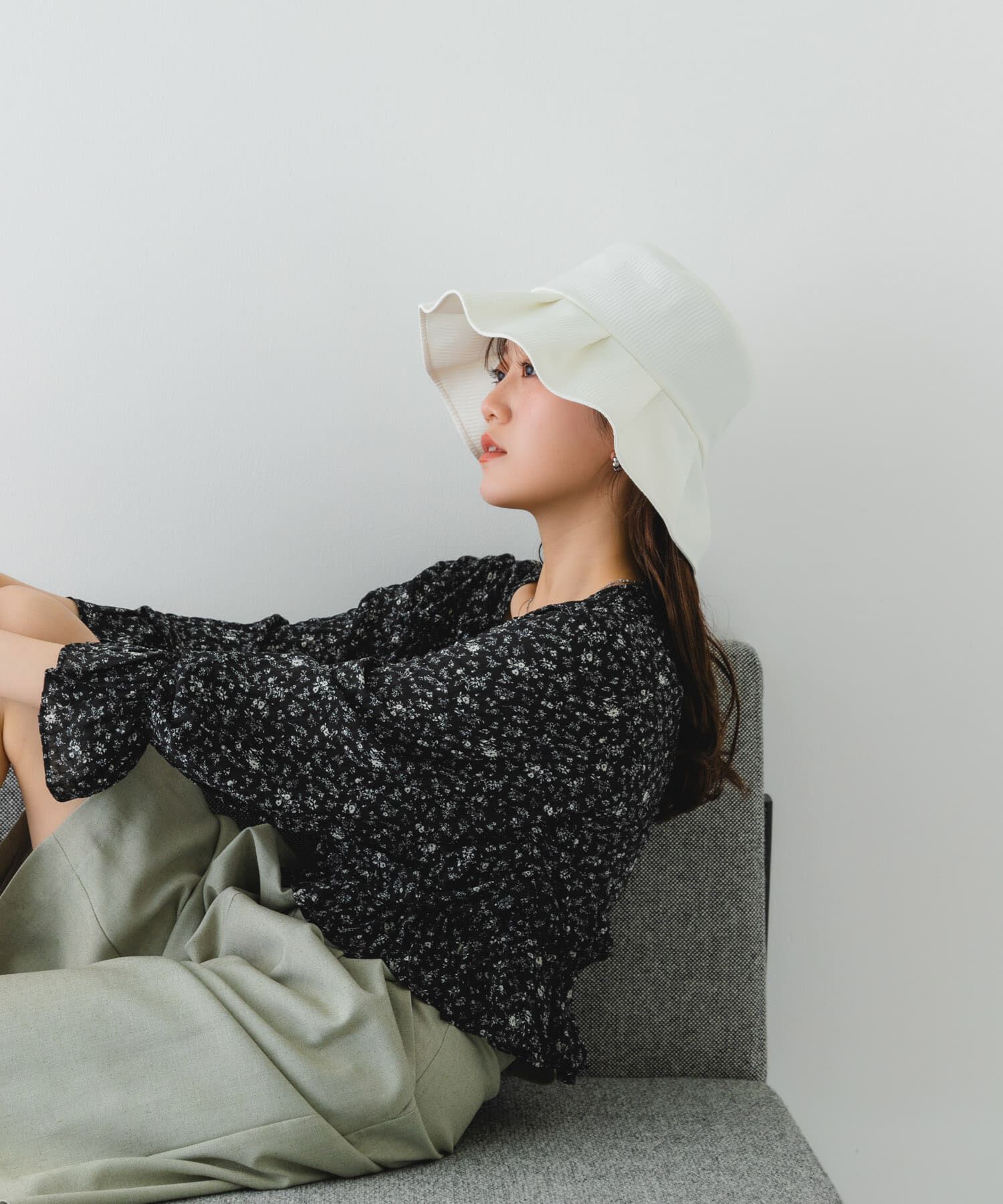 RODE SKO「ファブリックギャザーハット」|ハット|