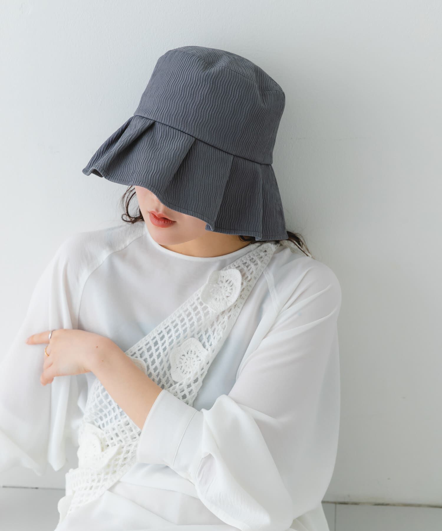 RODE SKO「ファブリックギャザーハット」|ハット|