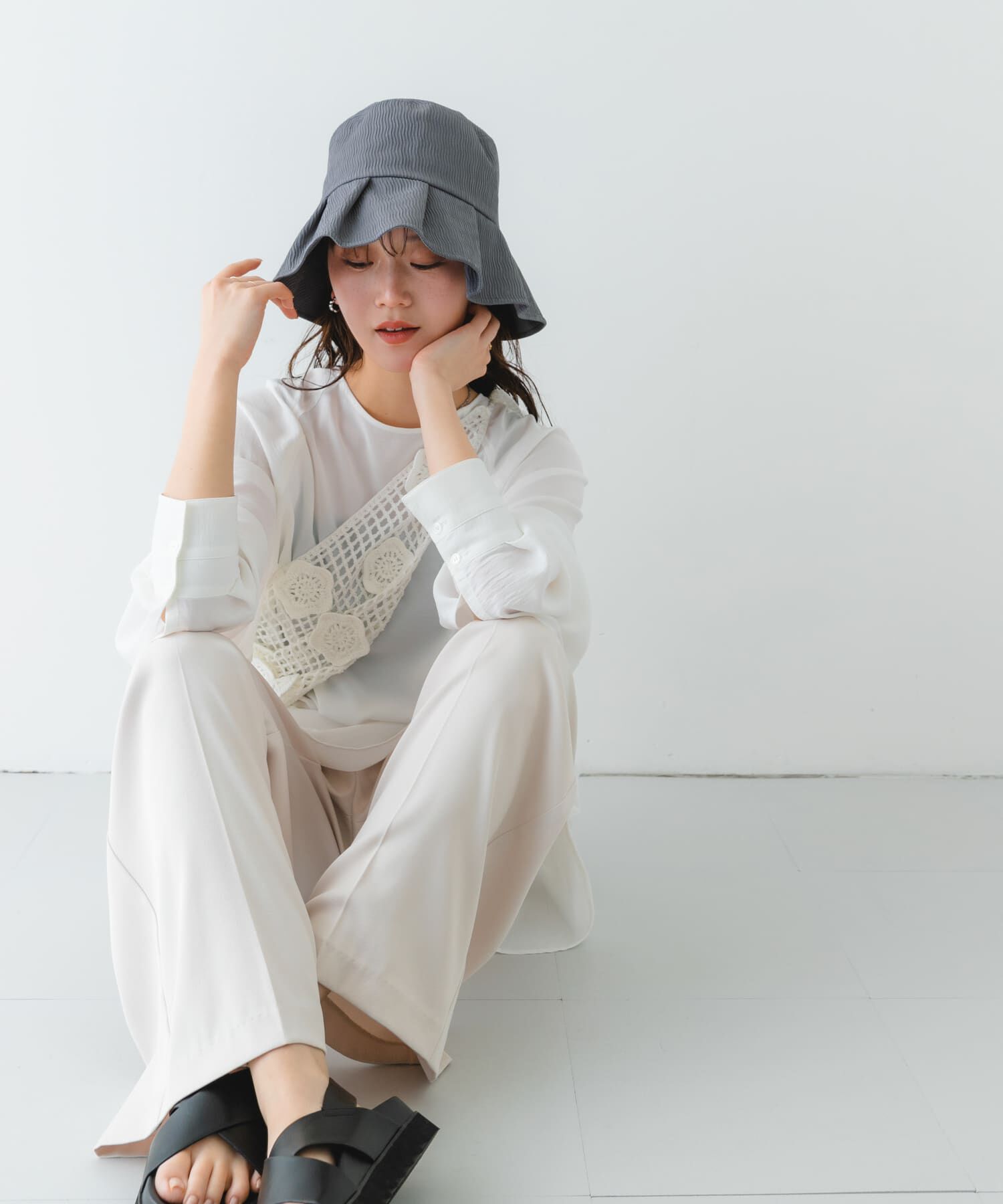 RODE SKO「ファブリックギャザーハット」|ハット|