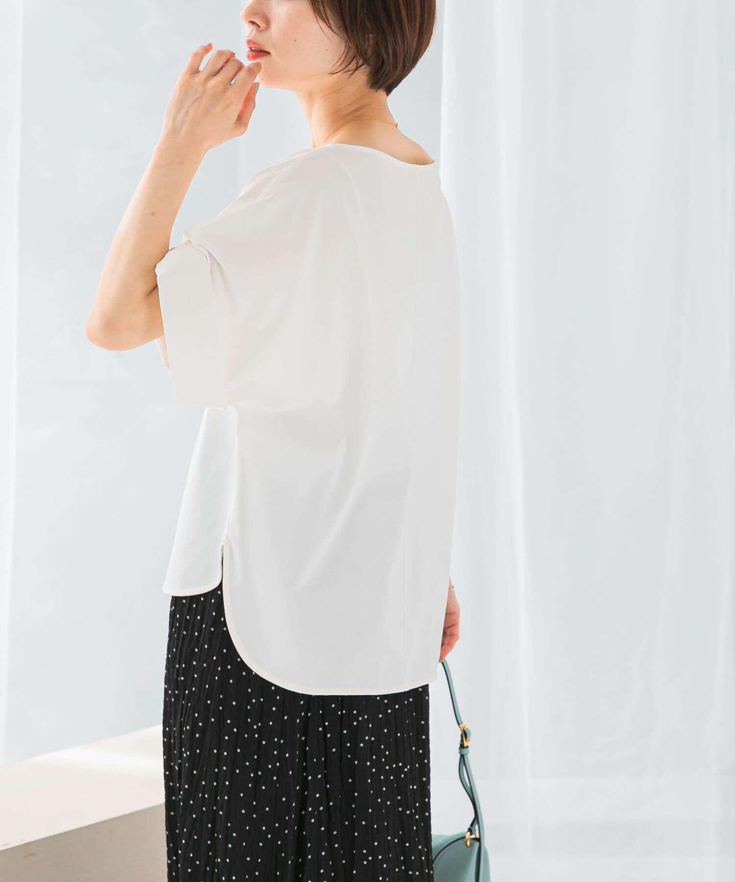 URBAN RESEARCH ROSSO「UVカットデザインスリーブプルオーバー」|Tシャツ・カットソー|