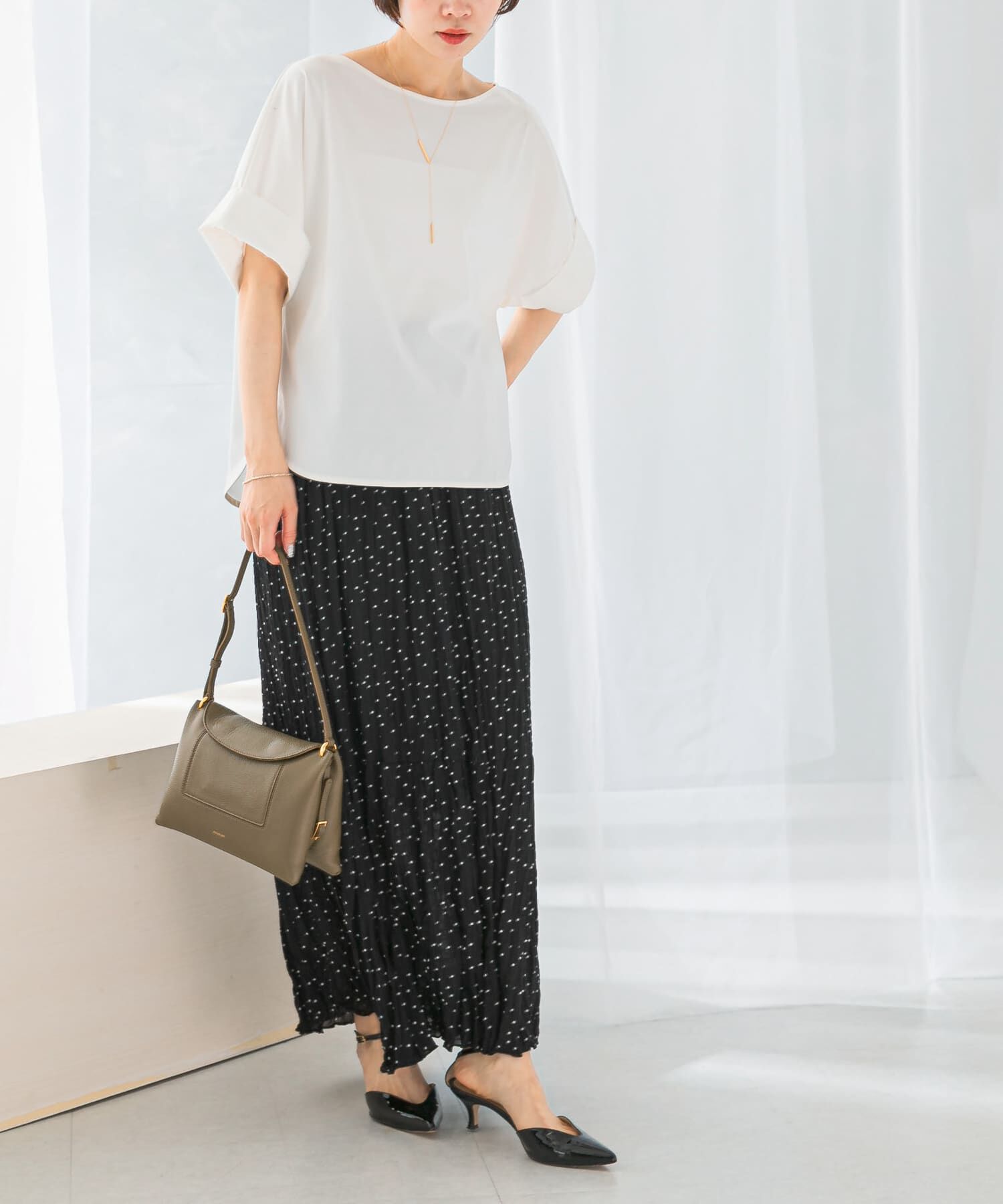 URBAN RESEARCH ROSSO「UVカットデザインスリーブプルオーバー」|Tシャツ・カットソー|