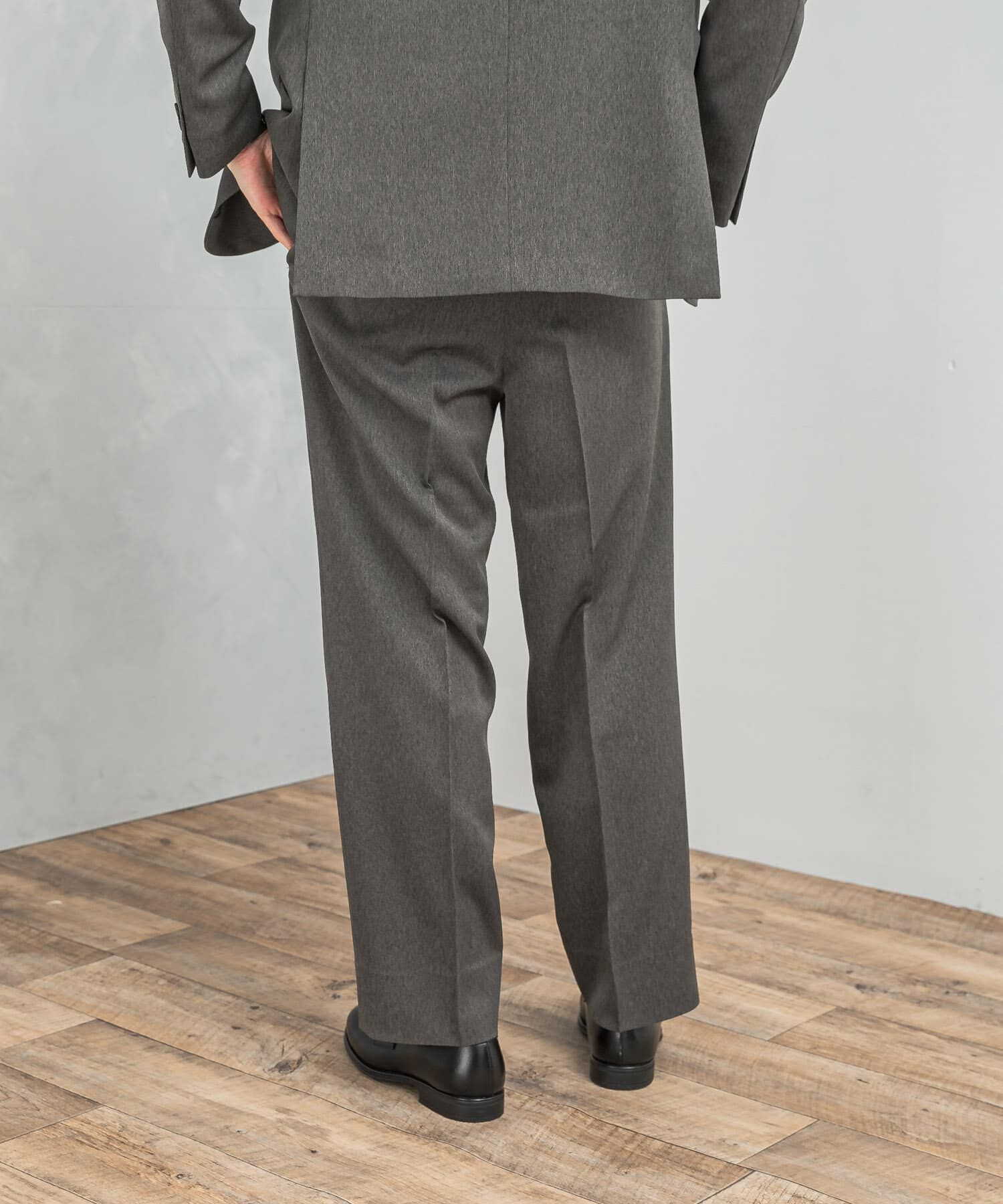 URBAN RESEARCH DOORS「LIFE STYLE TAILOR　レトロヘリンボンストレッチ2タックパンツ」|スラックス|