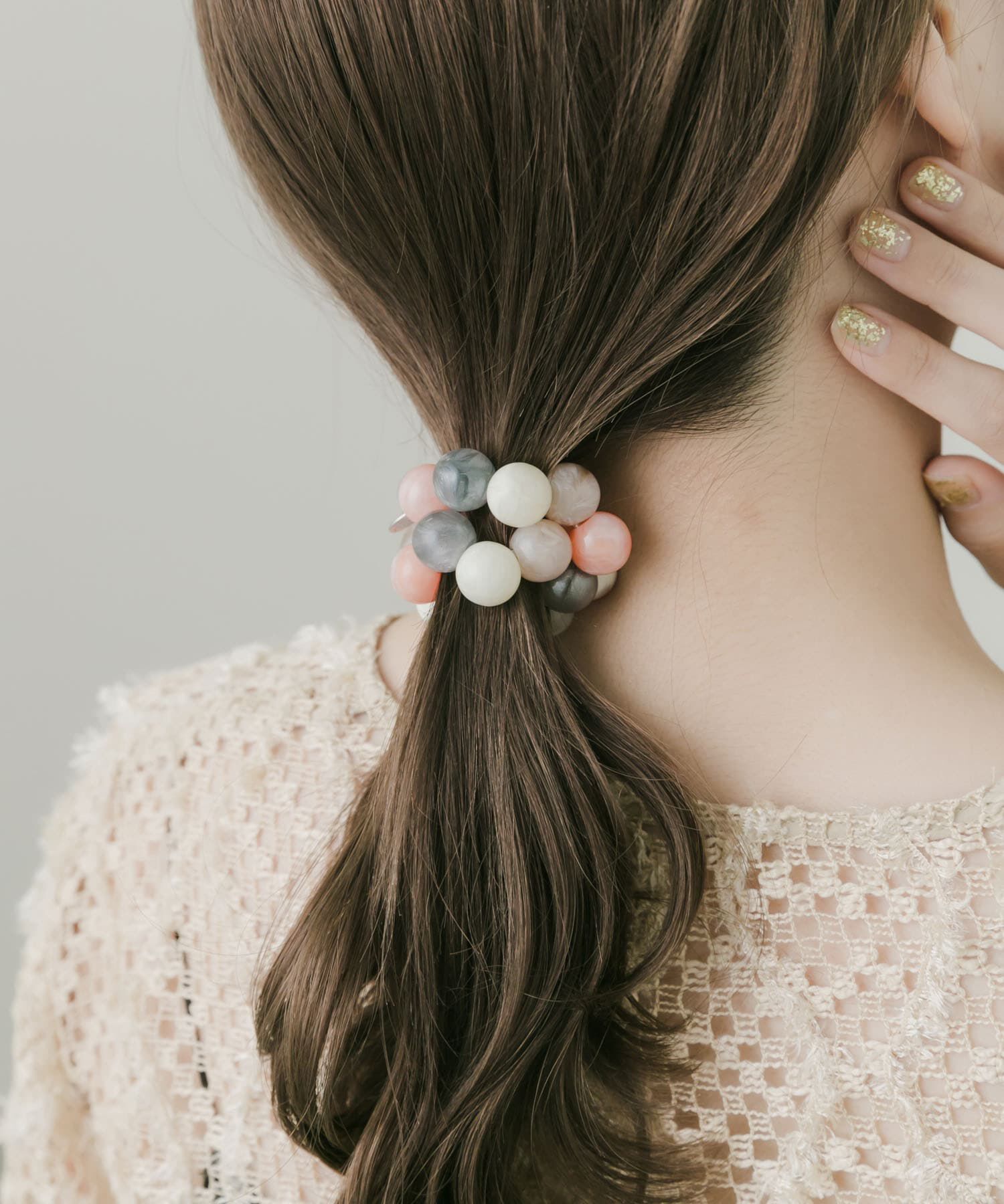 SMELLY「カラフルボールヘアゴム」|ヘアゴム・シュシュ|ピンク系その他