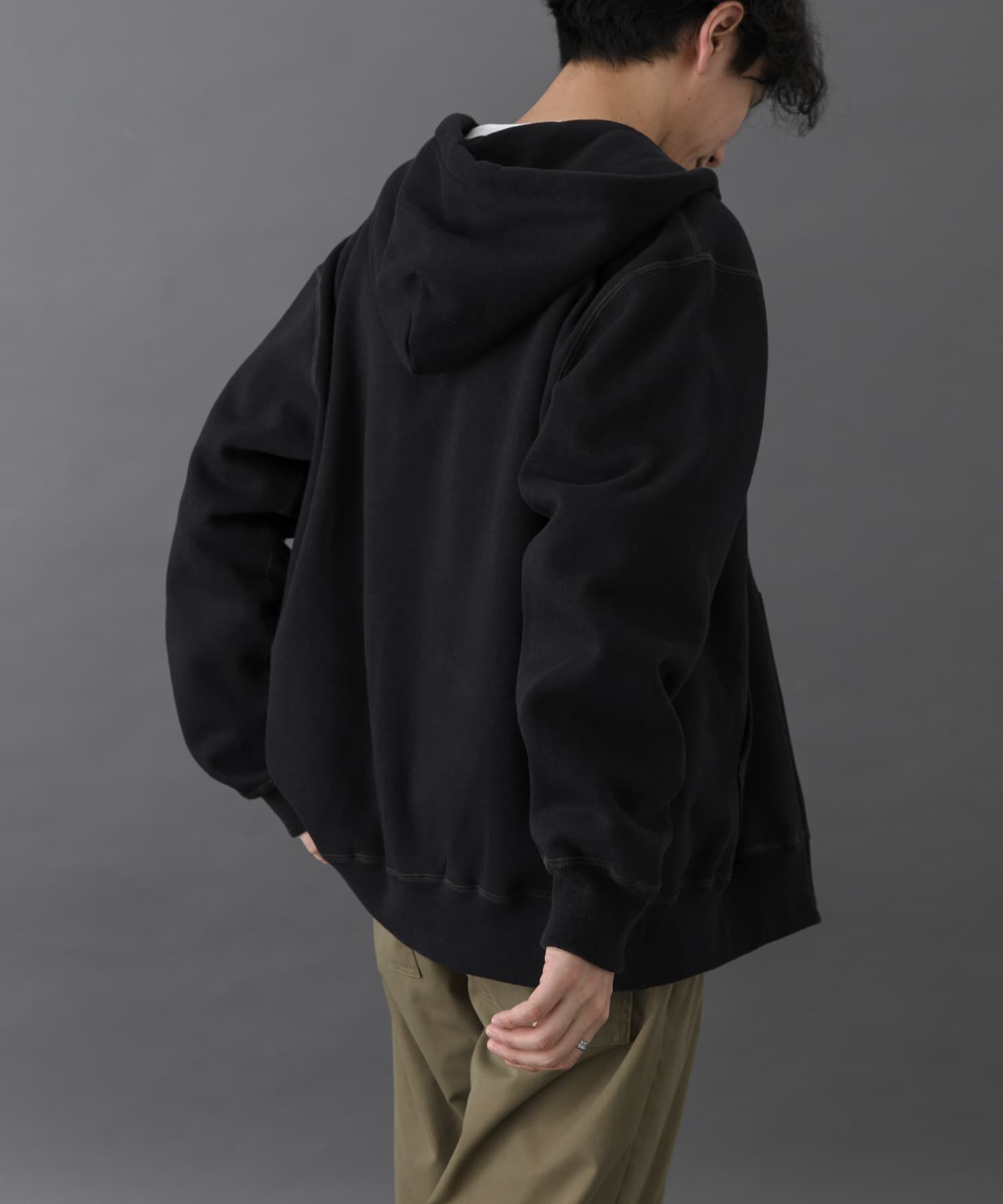 URBAN RESEARCH DOORS「FORK&SPOON　リサイクルコットン裏毛ジップフーディー」|パーカー|