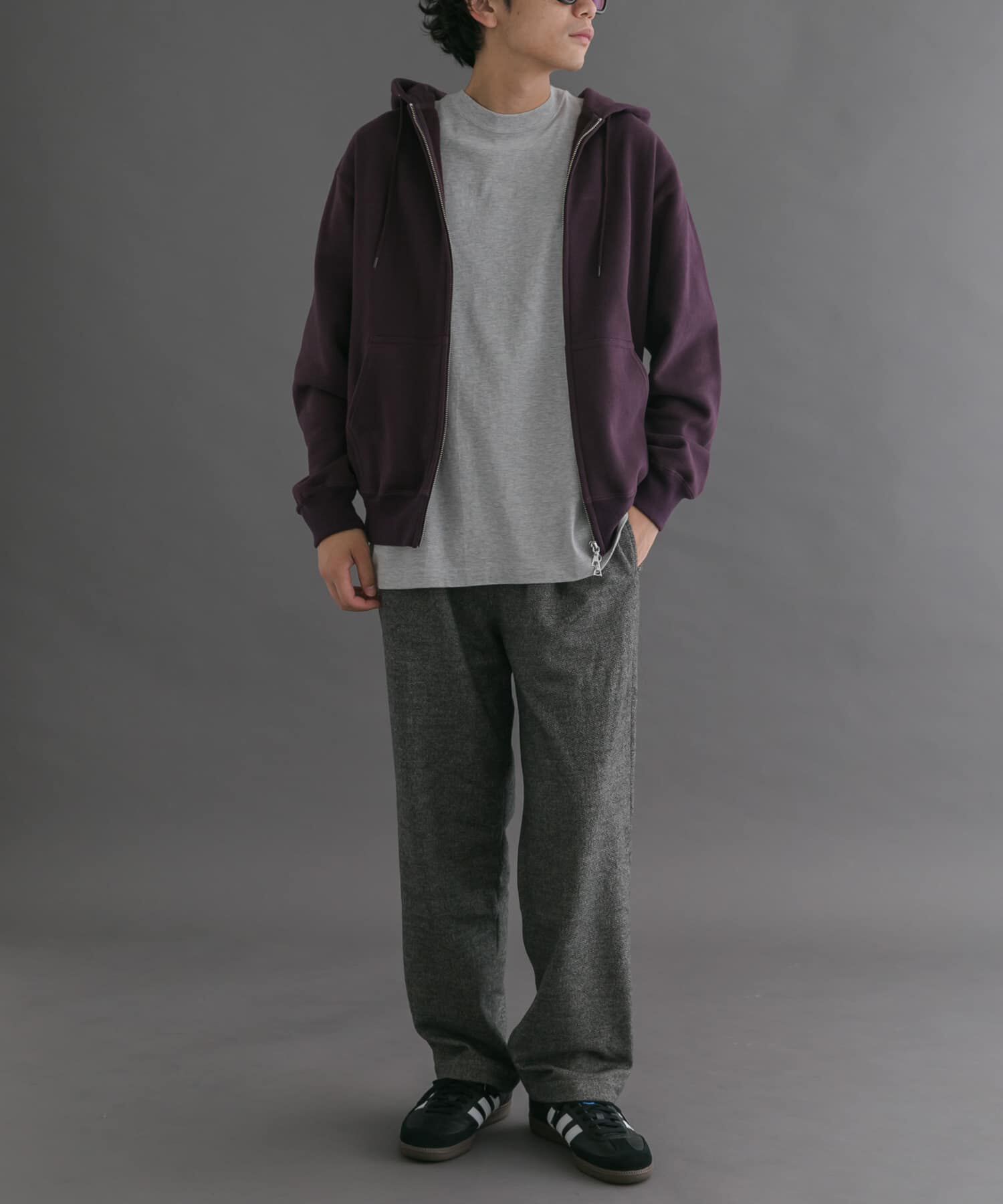 URBAN RESEARCH DOORS「FORK&SPOON　リサイクルコットン裏毛ジップフーディー」|パーカー|