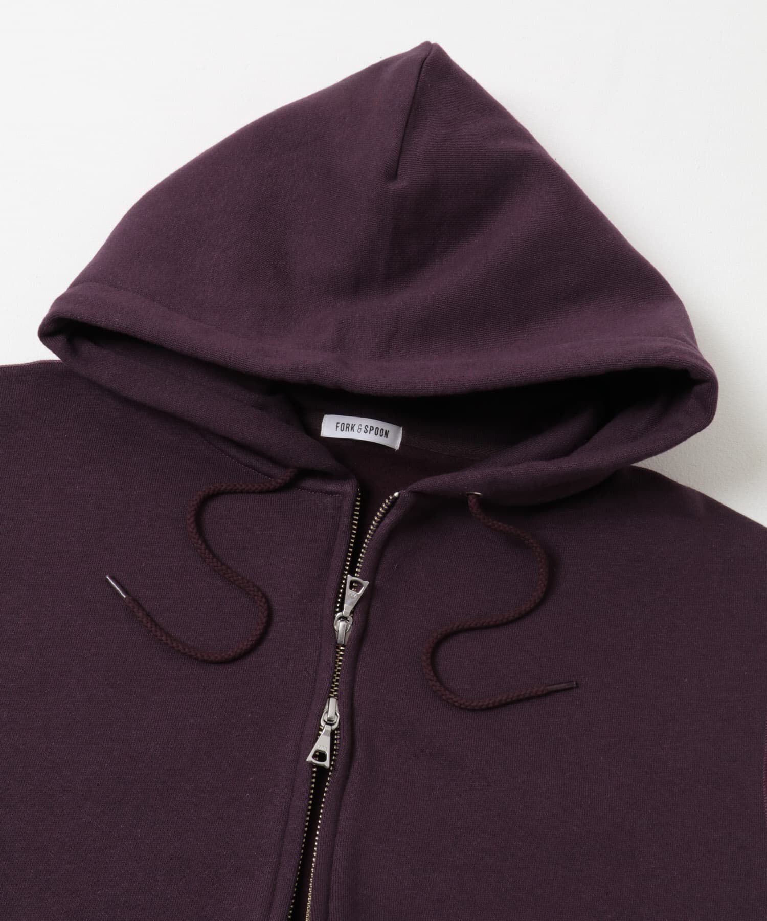 URBAN RESEARCH DOORS「FORK&SPOON　リサイクルコットン裏毛ジップフーディー」|パーカー|