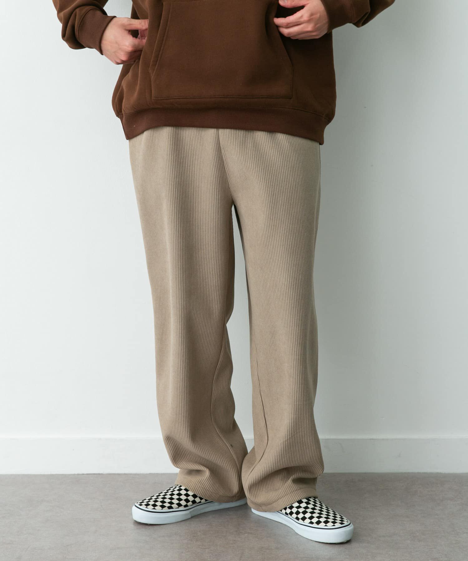 Sonny Label 「裏フリースコーデュロイワイドパンツ」|その他|ベージュ