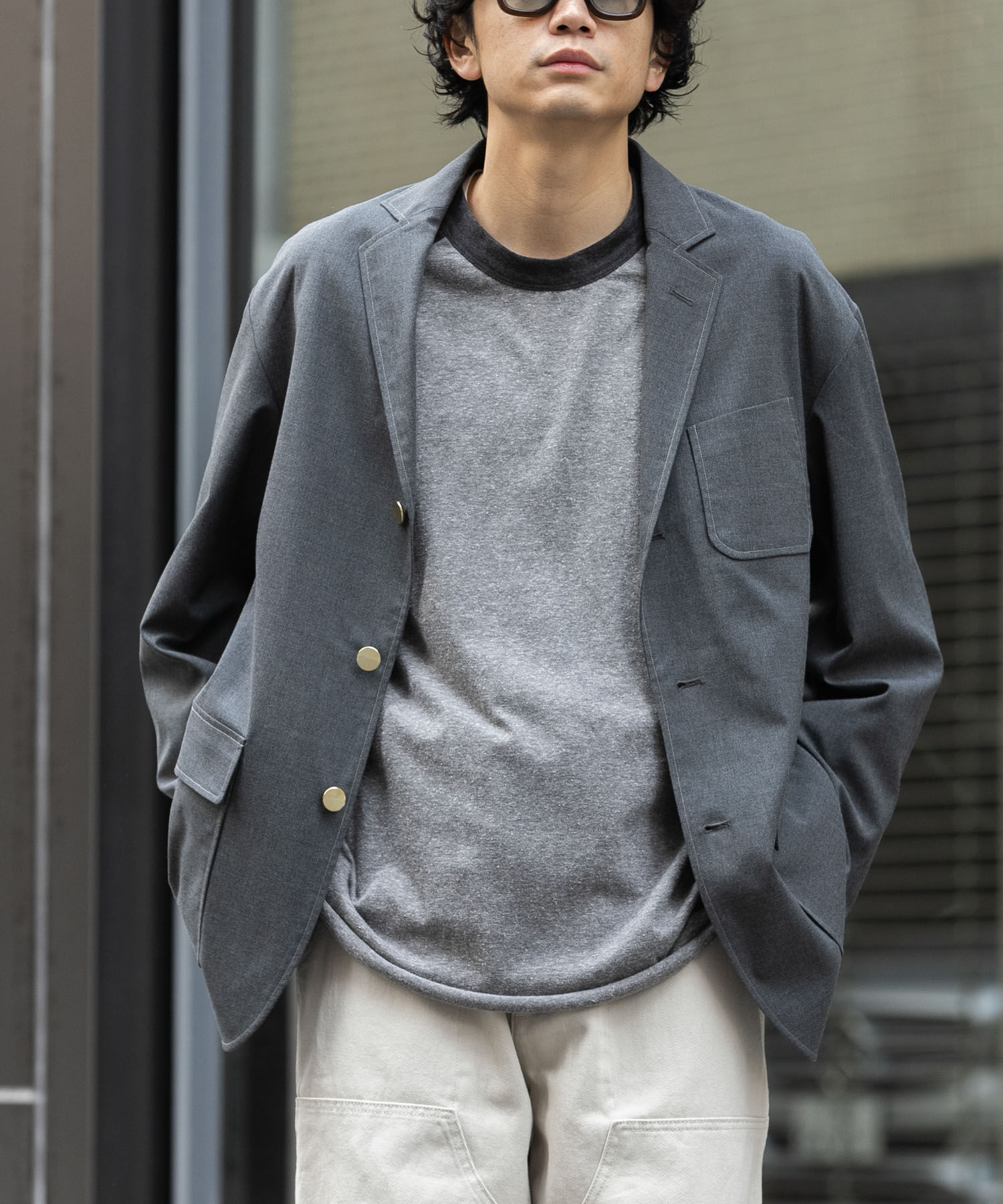 URBAN RESEARCH DOORS「FORK&SPOON　キャリーマンテーラードジャケット」|その他|