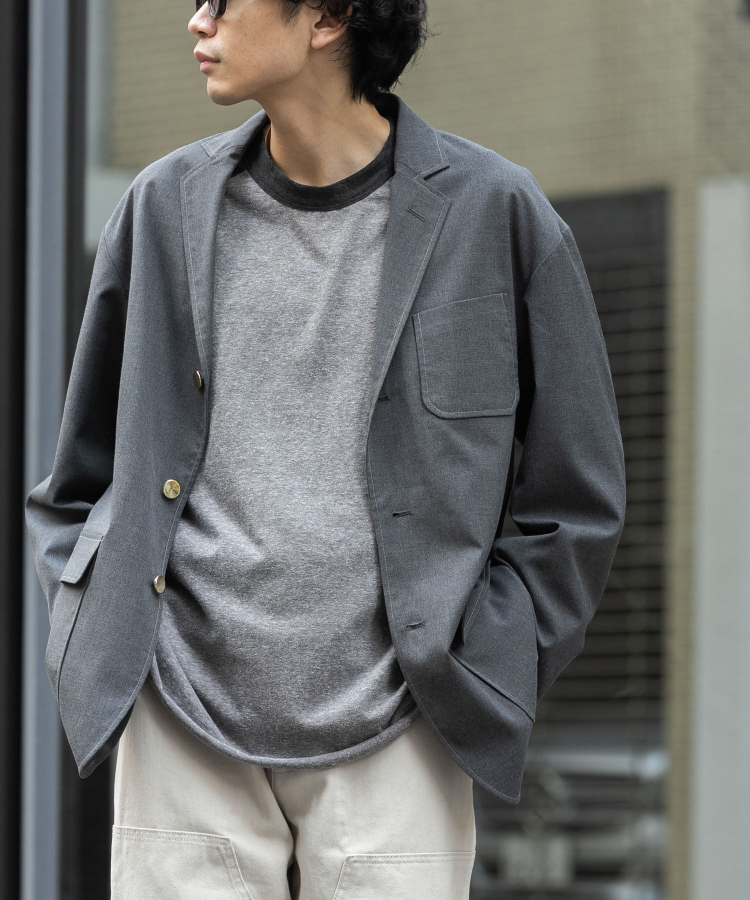 URBAN RESEARCH DOORS「FORK&SPOON　キャリーマンテーラードジャケット」|その他|