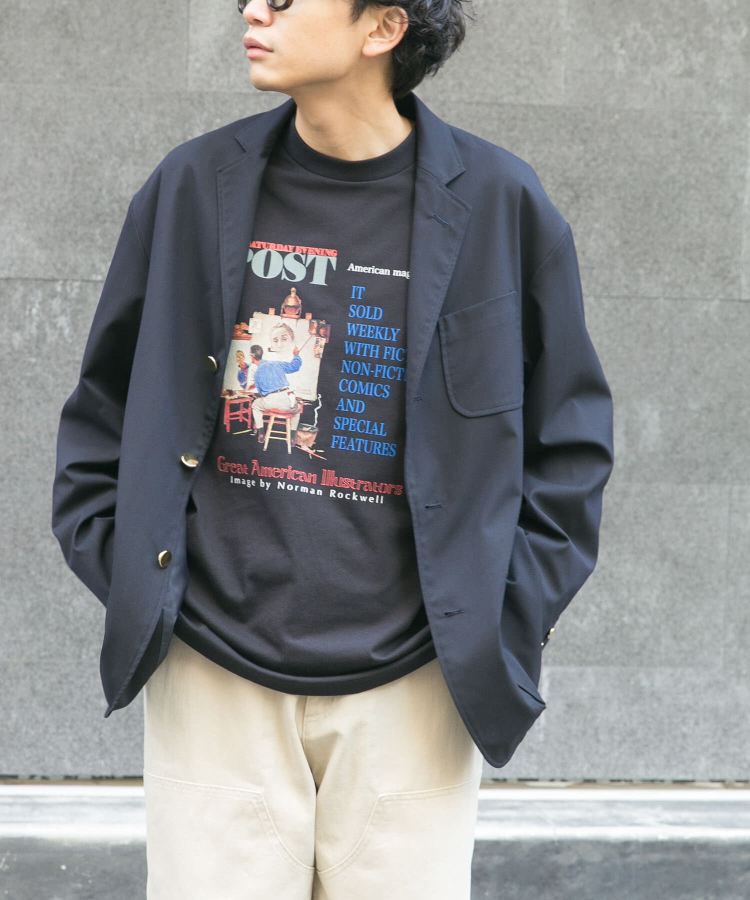 URBAN RESEARCH DOORS「FORK&SPOON　キャリーマンテーラードジャケット」|その他|