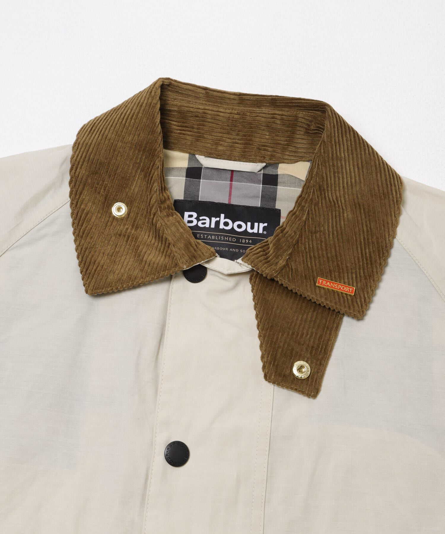 URBAN RESEARCH「Barbour　ICONS TRANSPORT CASUAL JACKET」|ノーカラーコート|