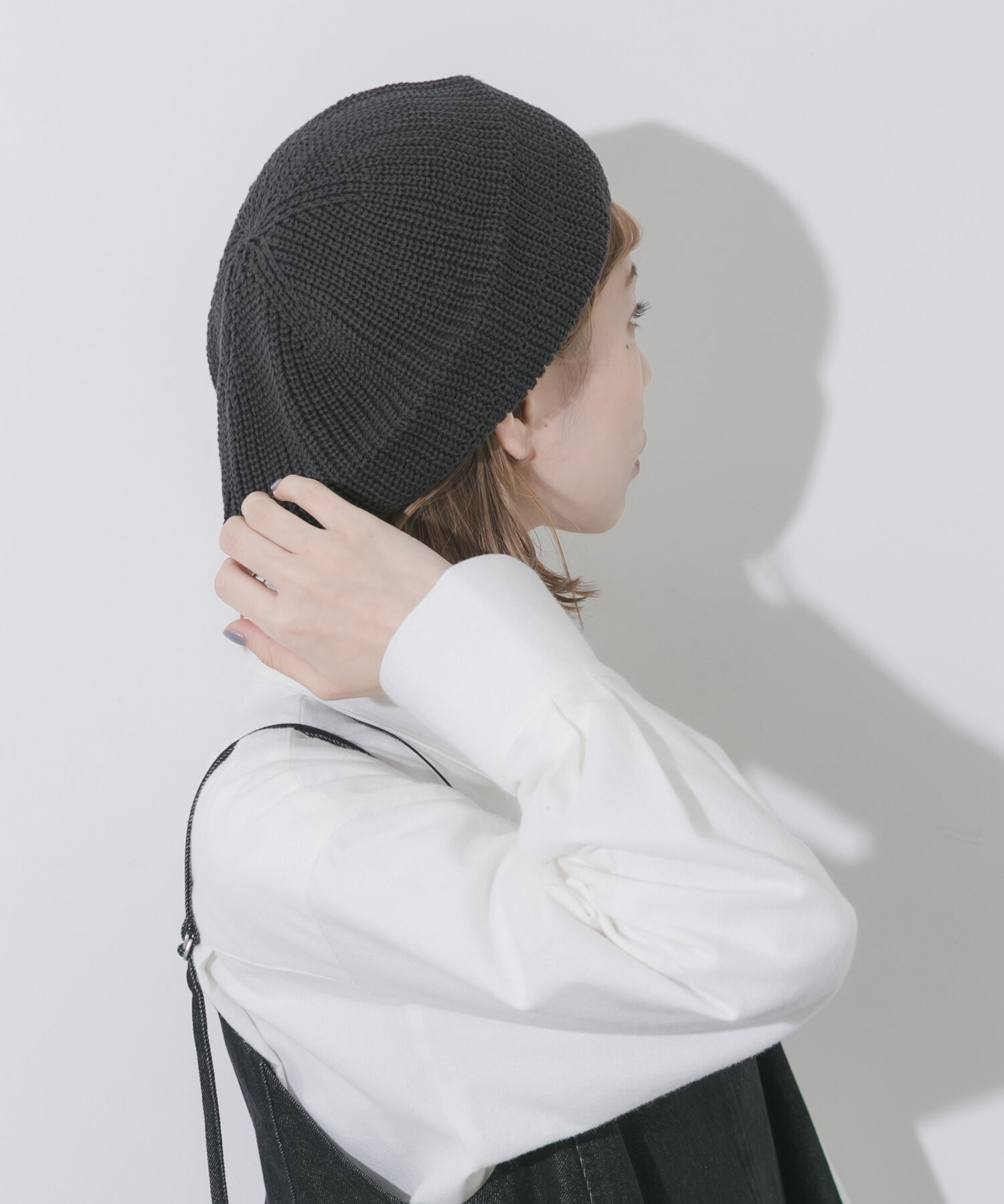 SMELLY「リブニットベレー」|ハンチング・ベレー帽|