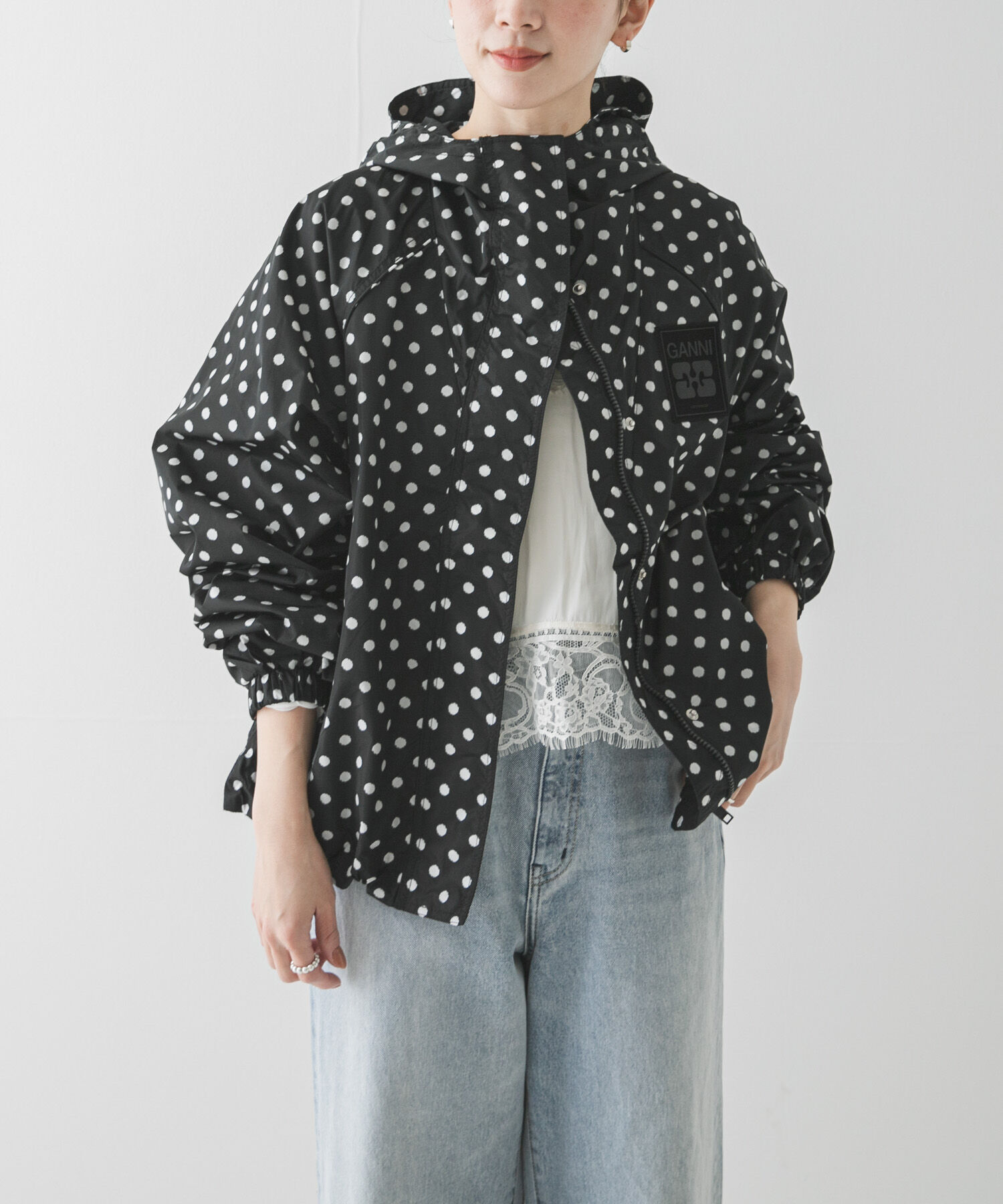 URBAN RESEARCH「GANNI　FLYWEIGHT NYLON JACKET」|その他|ブラック