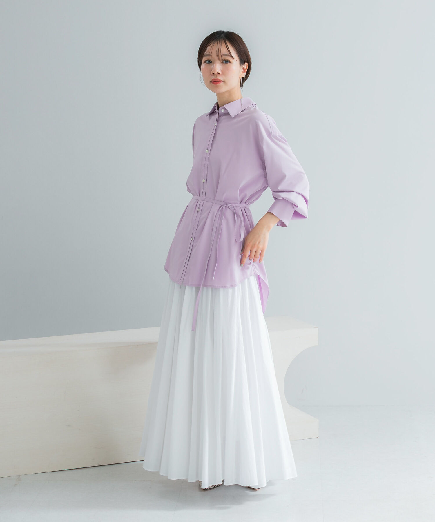 URBAN RESEARCH ROSSO「コットンボリュームマキシスカート」|スカート|