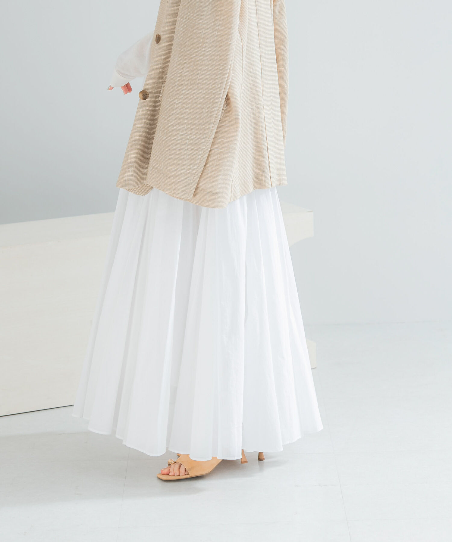 URBAN RESEARCH ROSSO「コットンボリュームマキシスカート」|スカート|