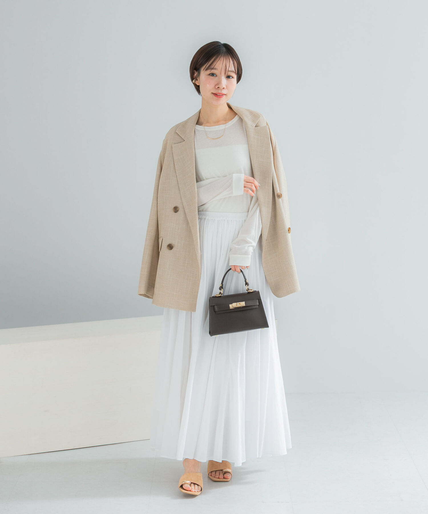 URBAN RESEARCH ROSSO「コットンボリュームマキシスカート」|スカート|