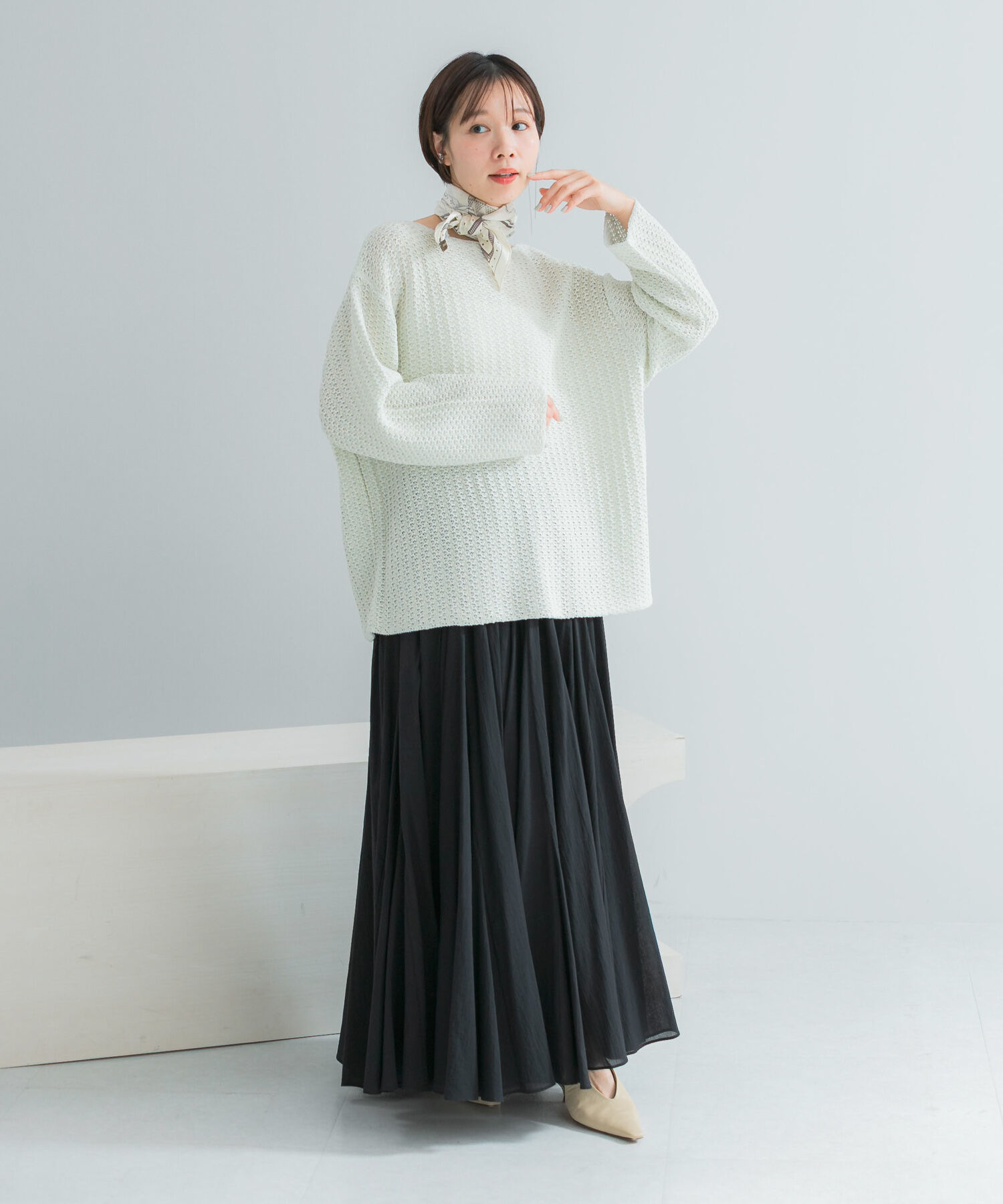 URBAN RESEARCH ROSSO「コットンボリュームマキシスカート」|スカート|