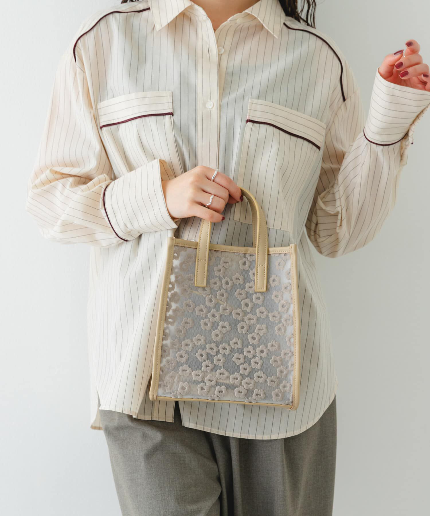 RODE SKO「フラワーシアー2WAYハンドバッグ」|ハンドバッグ|