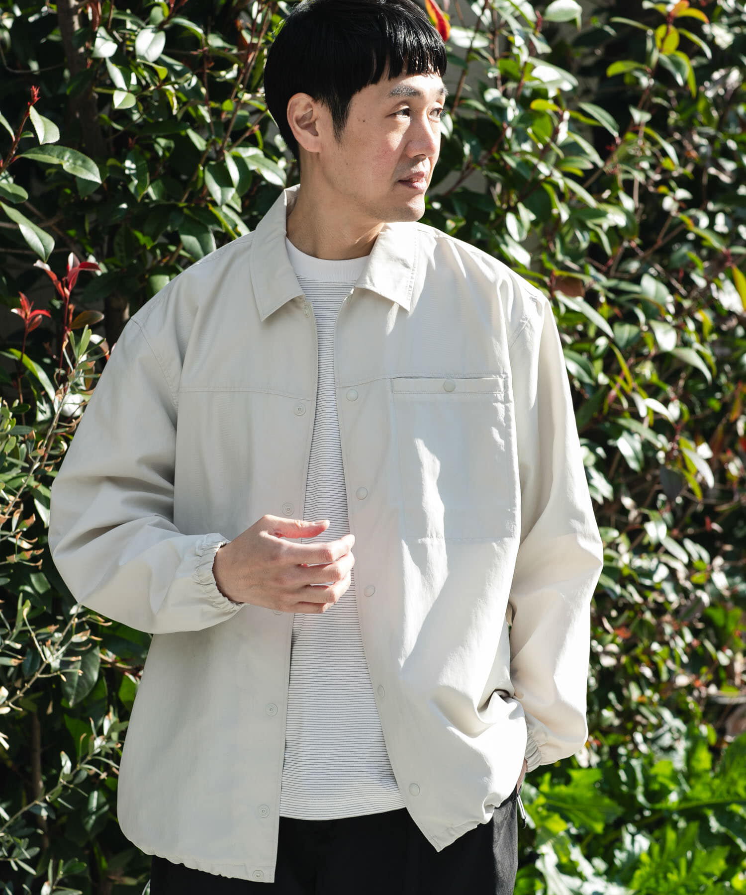 URBAN RESEARCH DOORS「『別注』Marmot&times;DOORS　COACH SHIRTS JACKET」|ノーカラーコート|