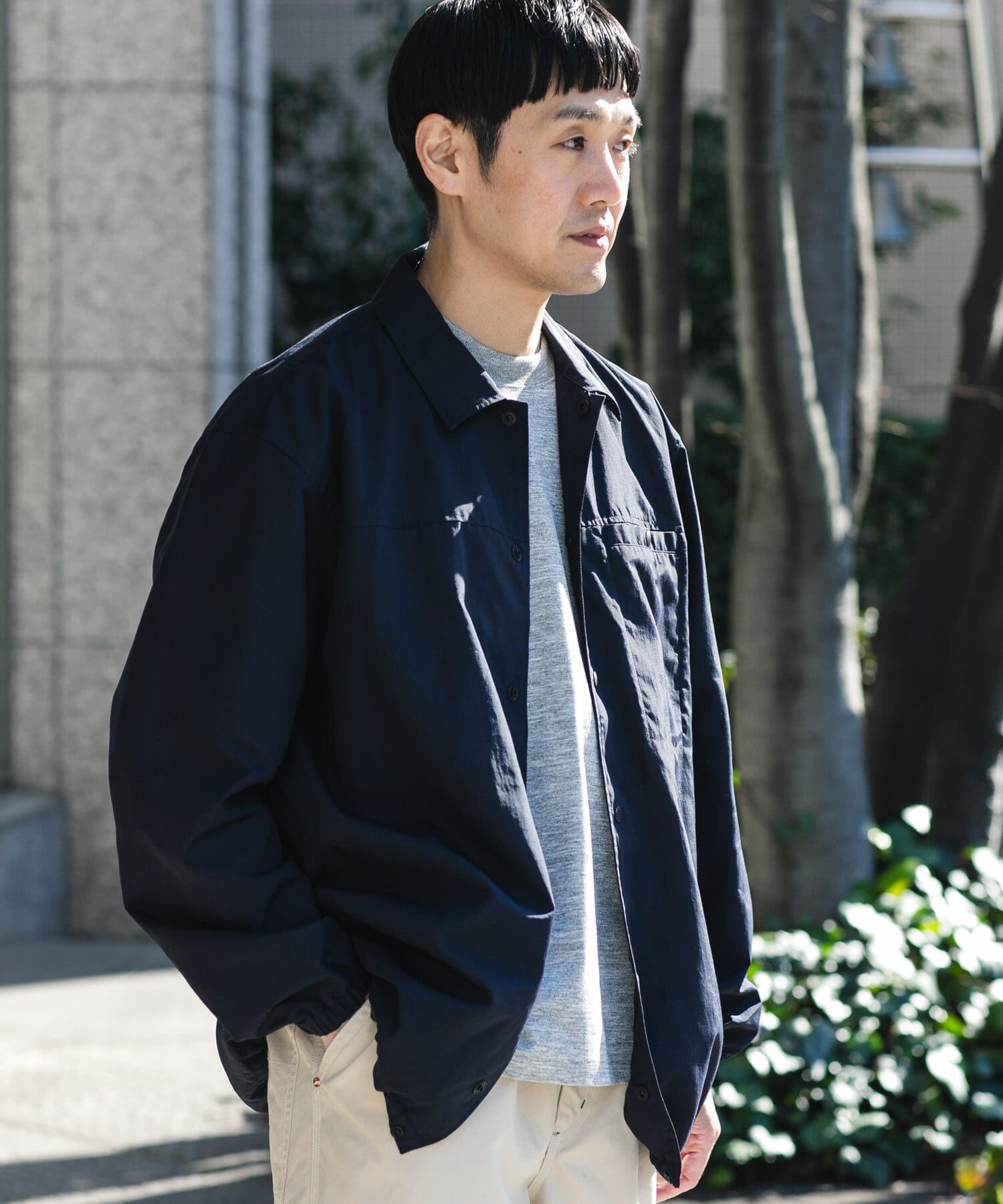 URBAN RESEARCH DOORS「『別注』Marmot&times;DOORS　COACH SHIRTS JACKET」|ノーカラーコート|