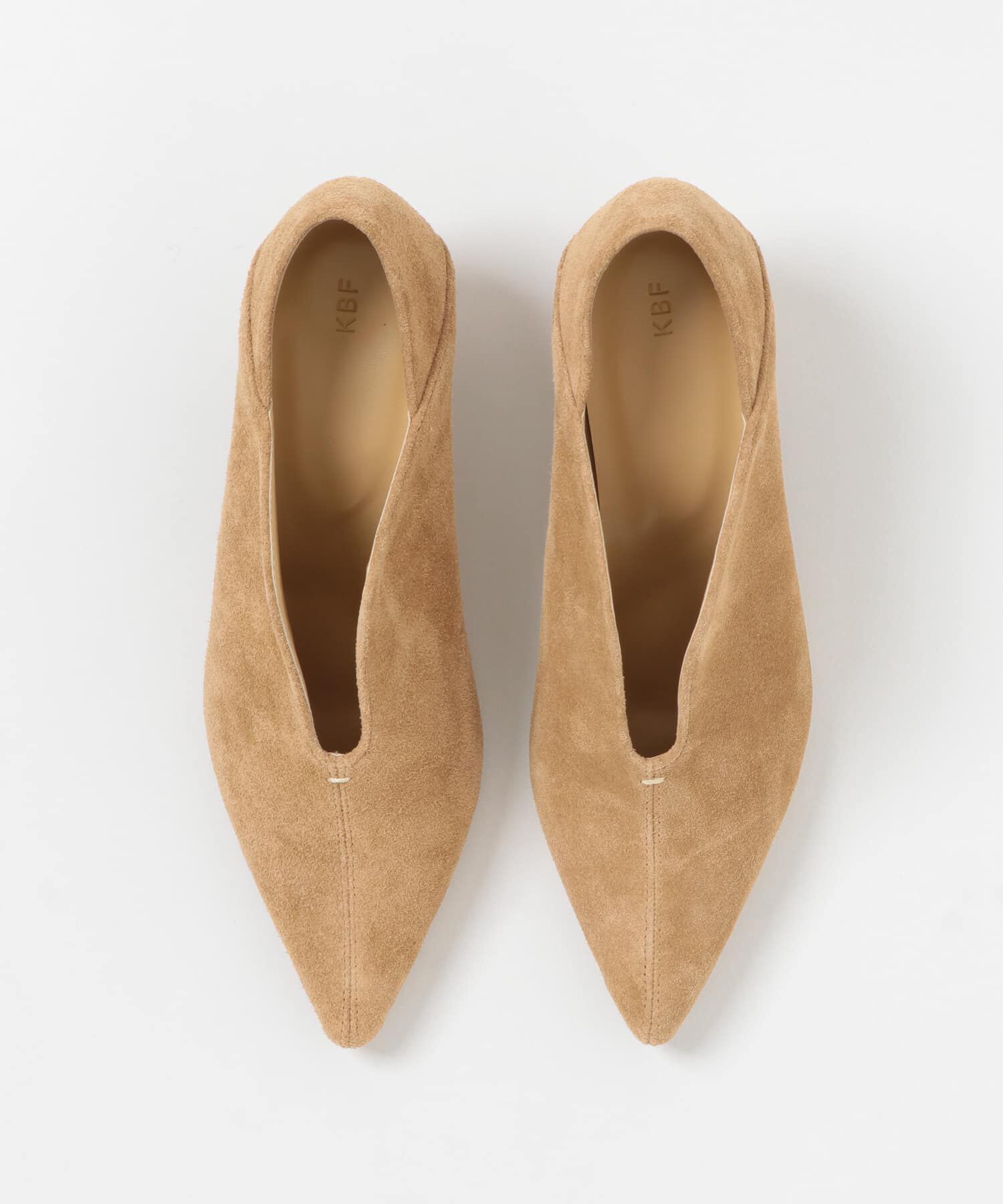  「ポインテッドトゥスエードブーティ」|ショートブーツ|