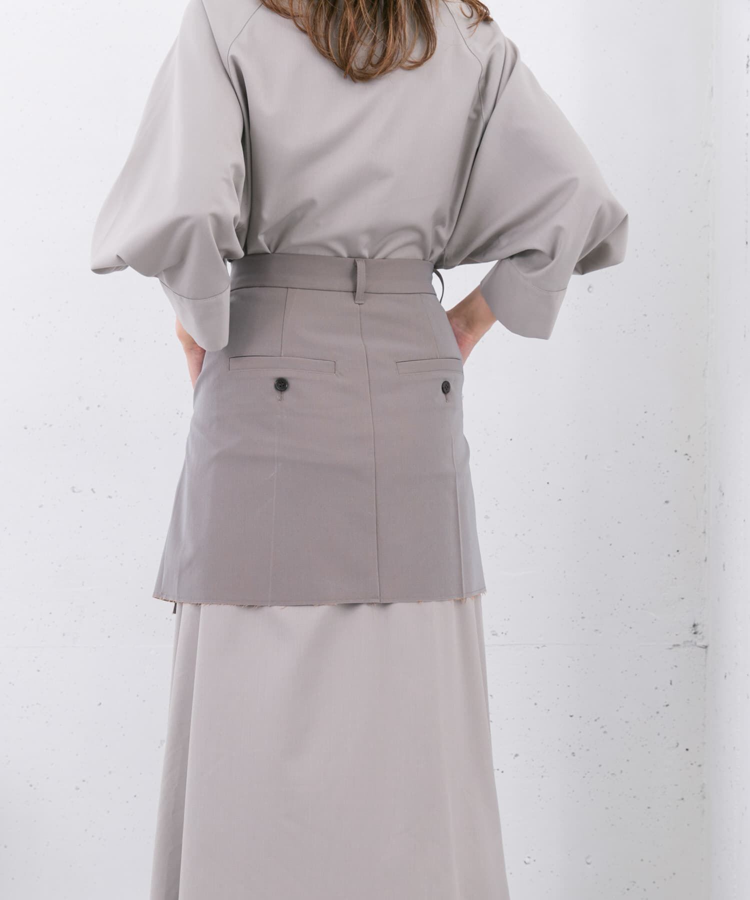  「リメイクラップミニスカート」|スカート|