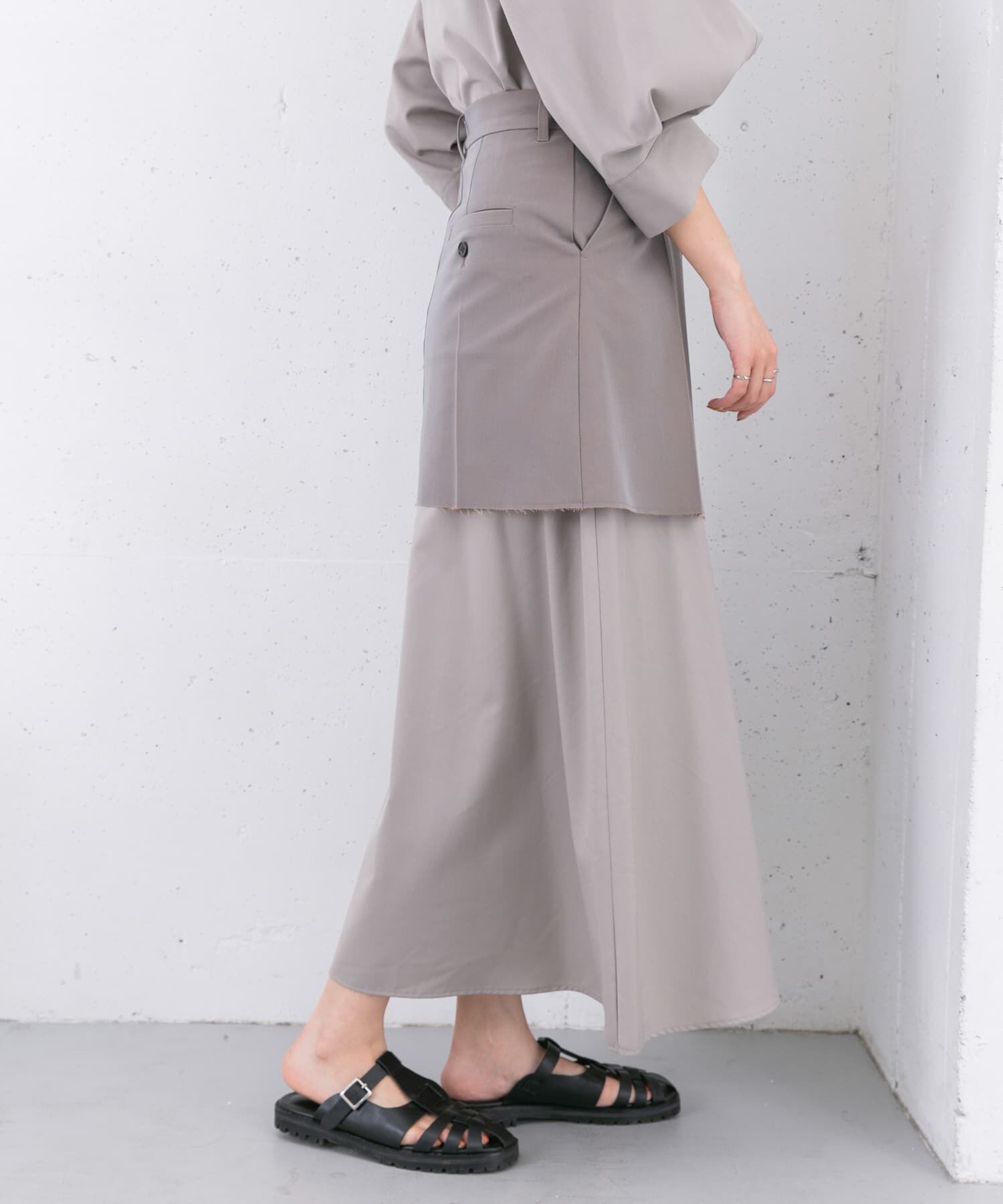  「リメイクラップミニスカート」|スカート|