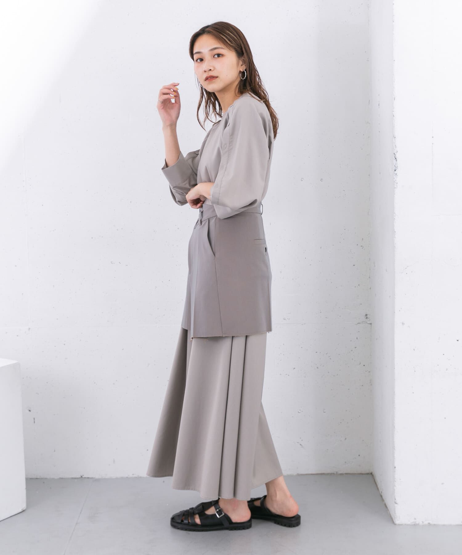  「リメイクラップミニスカート」|スカート|