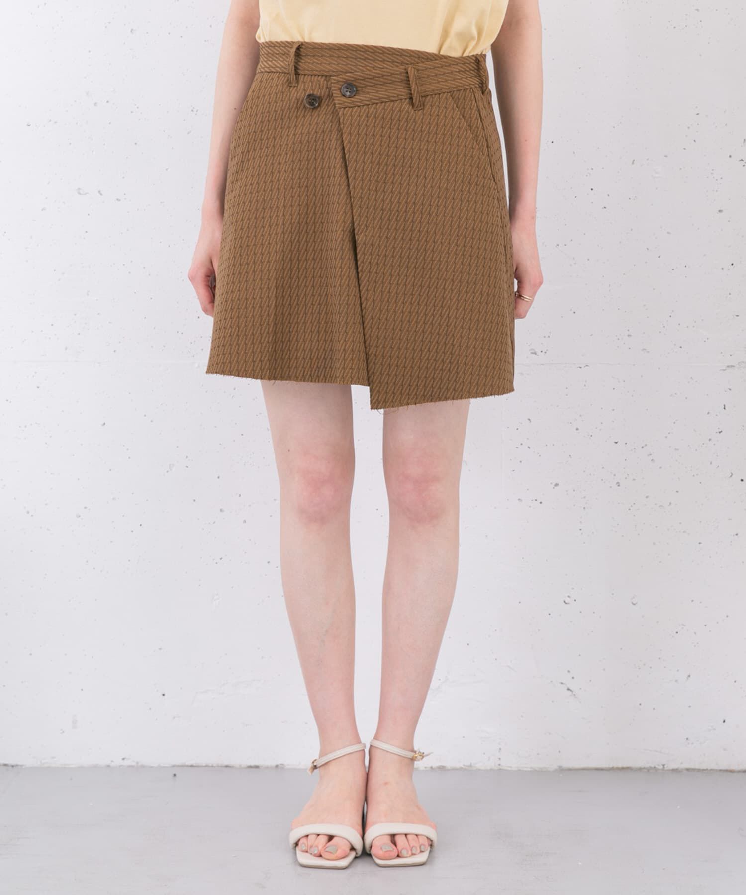  「リメイクラップミニスカート」|スカート|