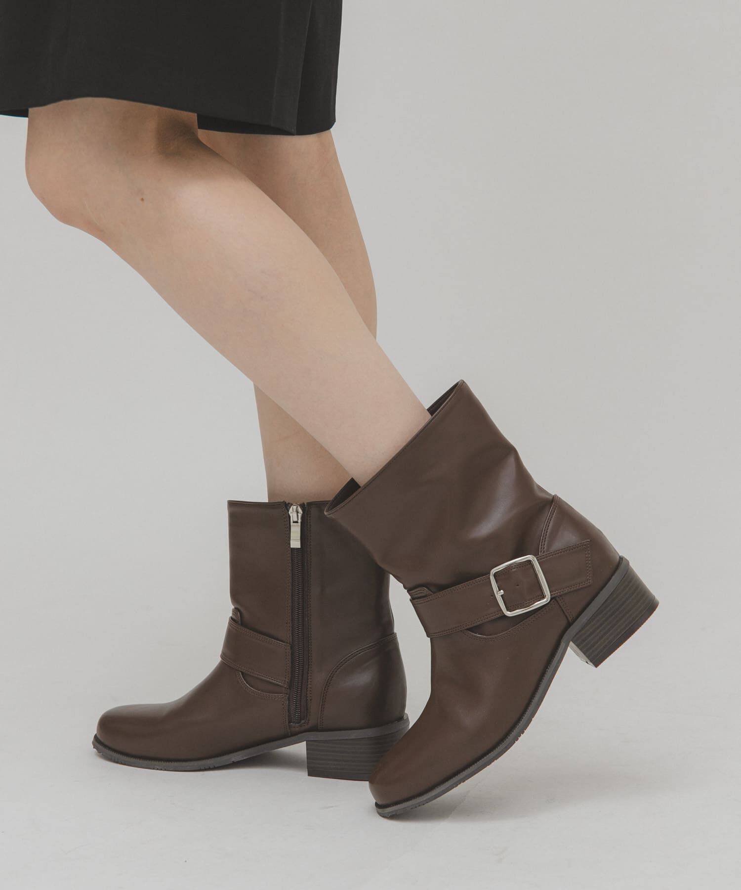  「エンジニアショートブーツ」|ショートブーツ|