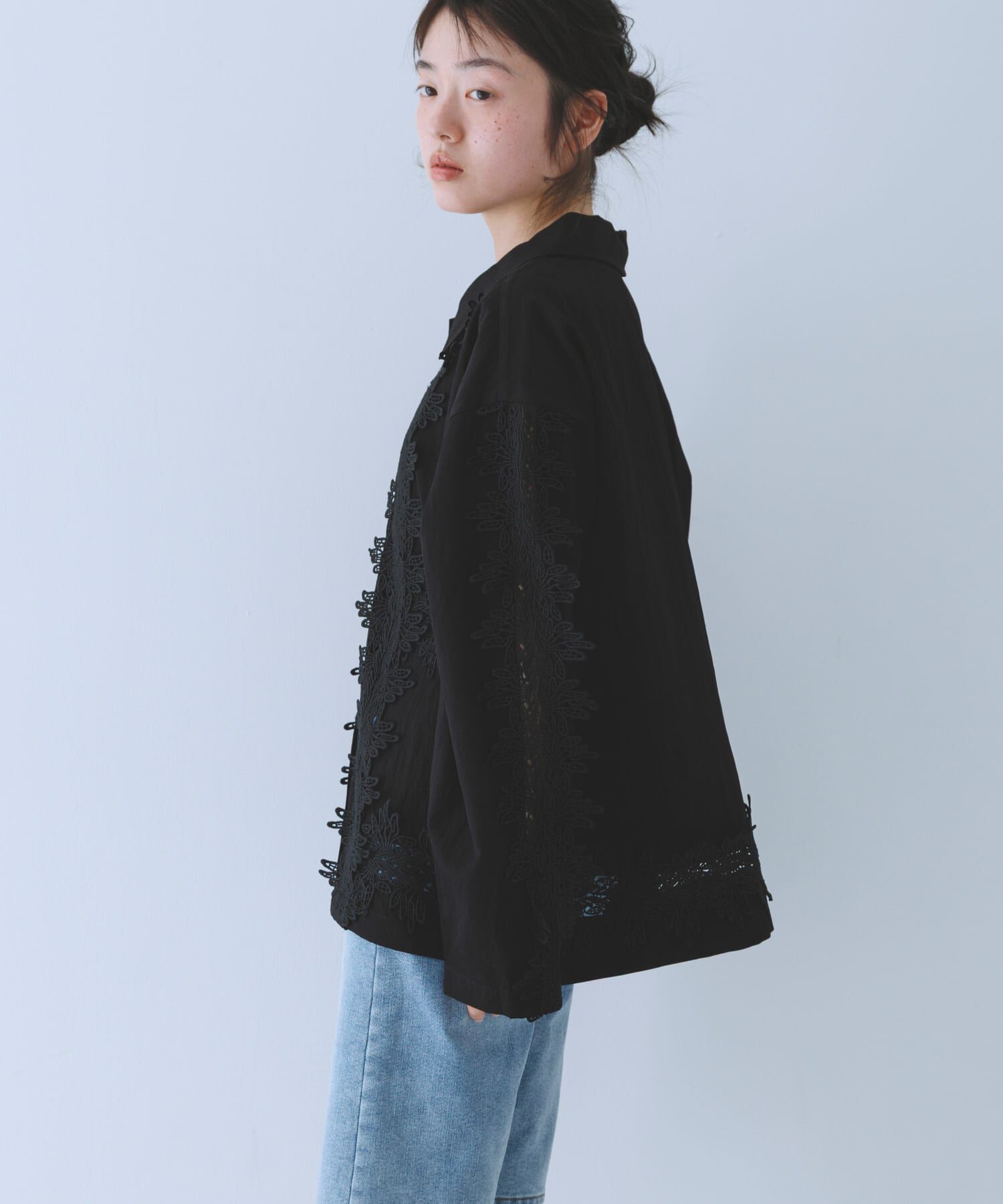  「ヴィンテージライクレースシャツ」|シャツ・ブラウス|